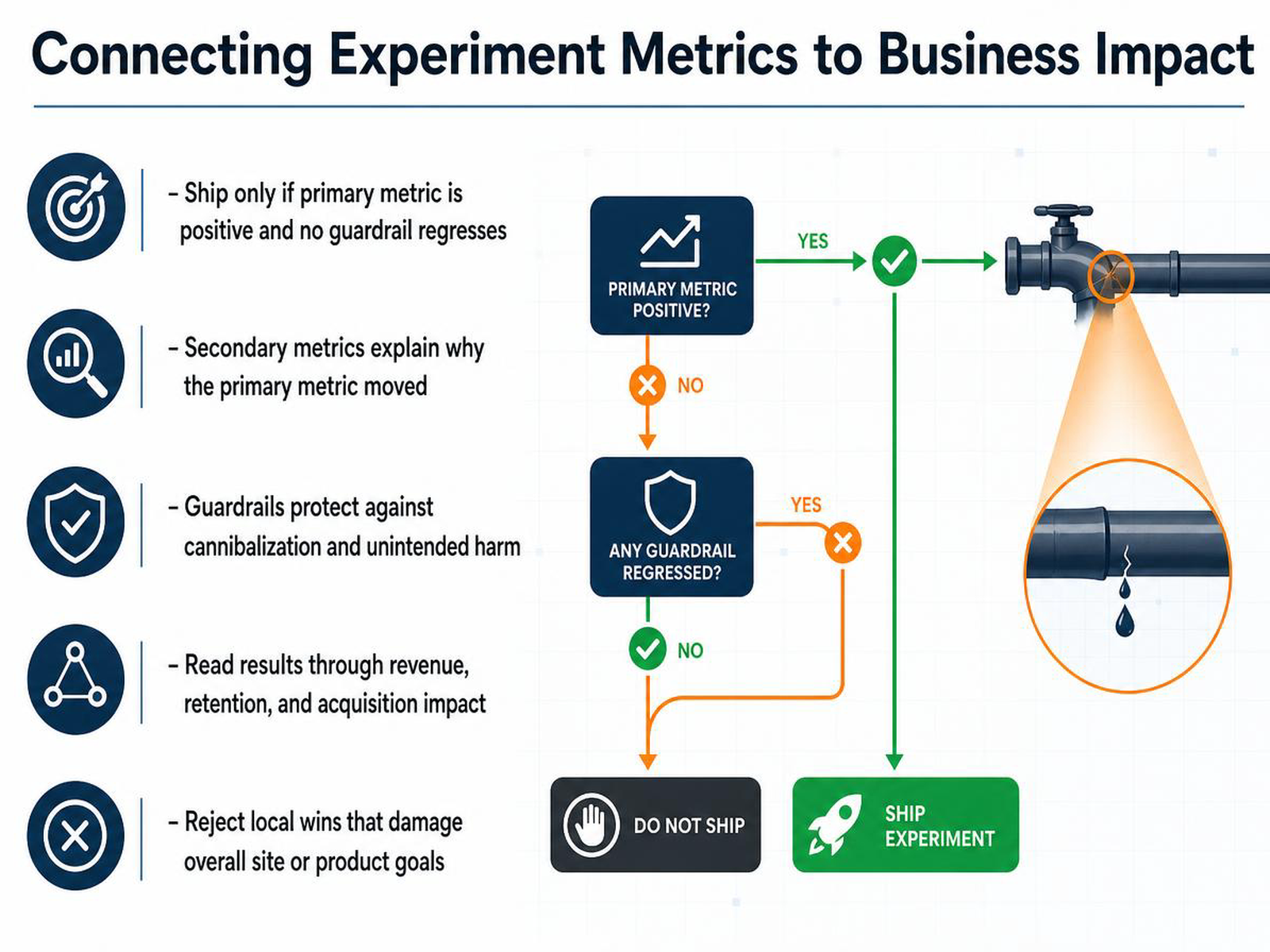 Connecting Experiment Metrics to Business Impact