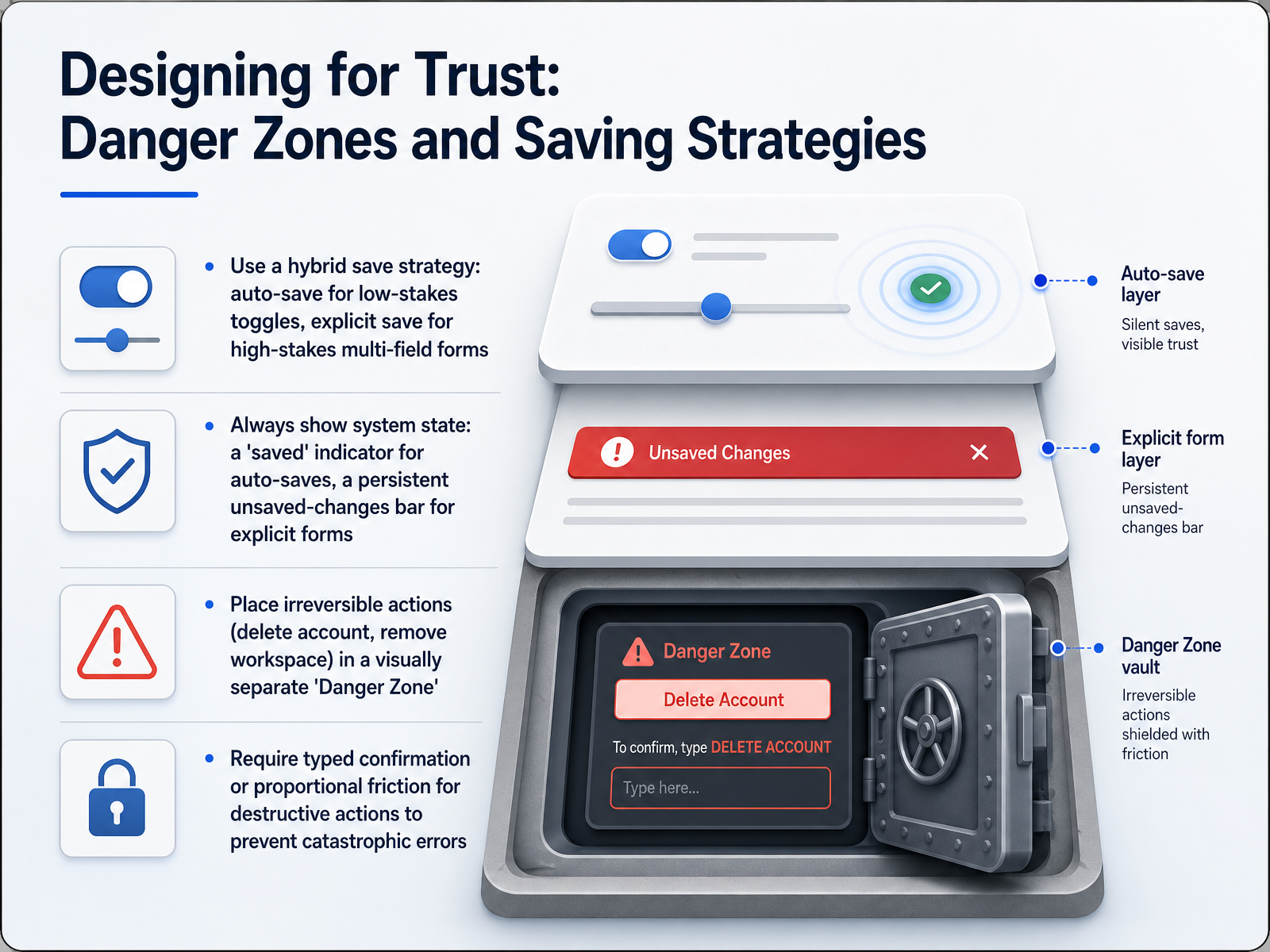 Designing for Trust: Danger Zones and Saving Strategies