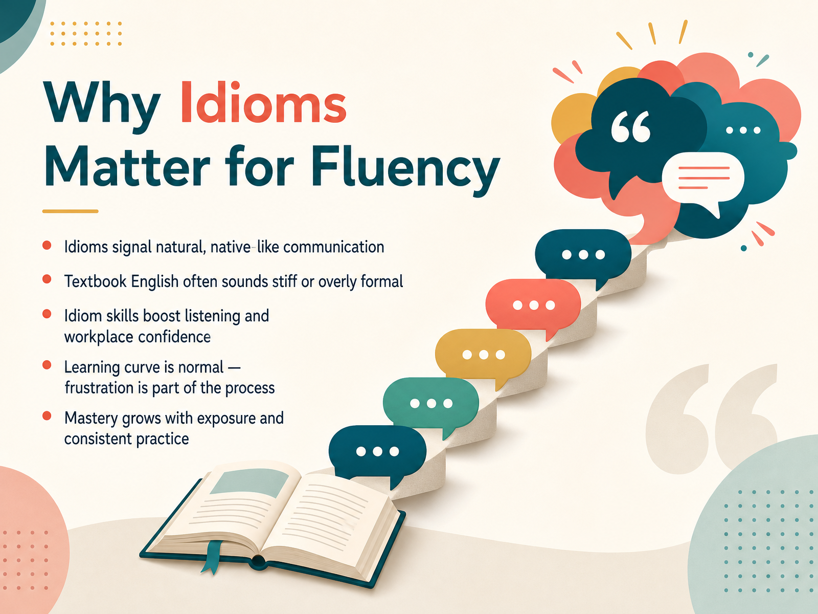Why Idioms Matter for Fluency