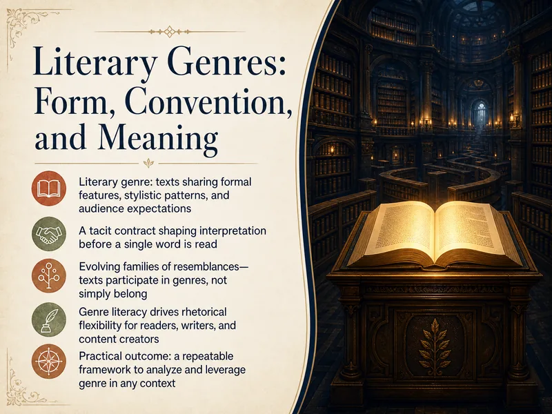 Literary Genres: Form, Convention, Meaning — digital-human course
