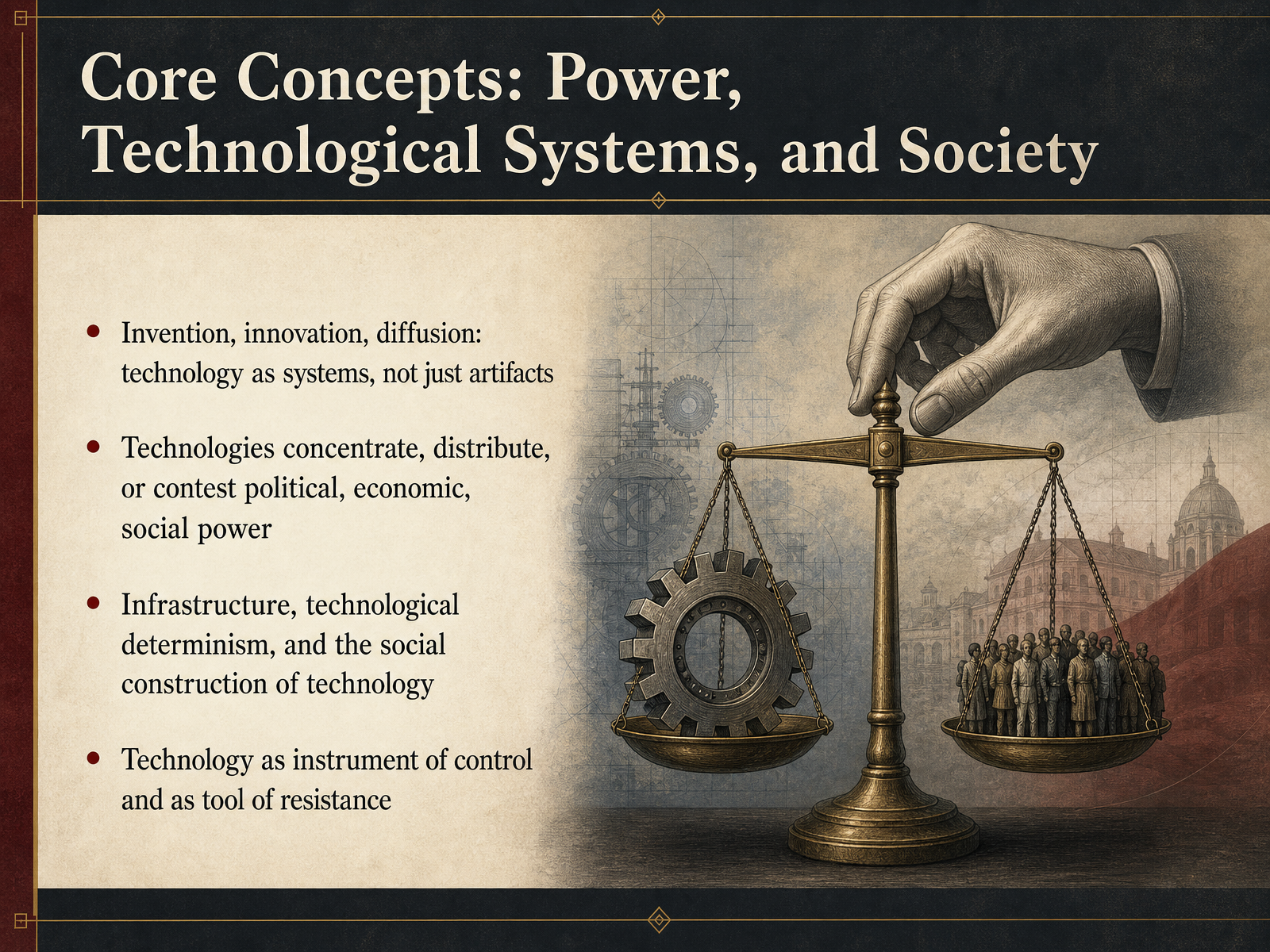 Core Concepts: Power, Technological Systems, and Society