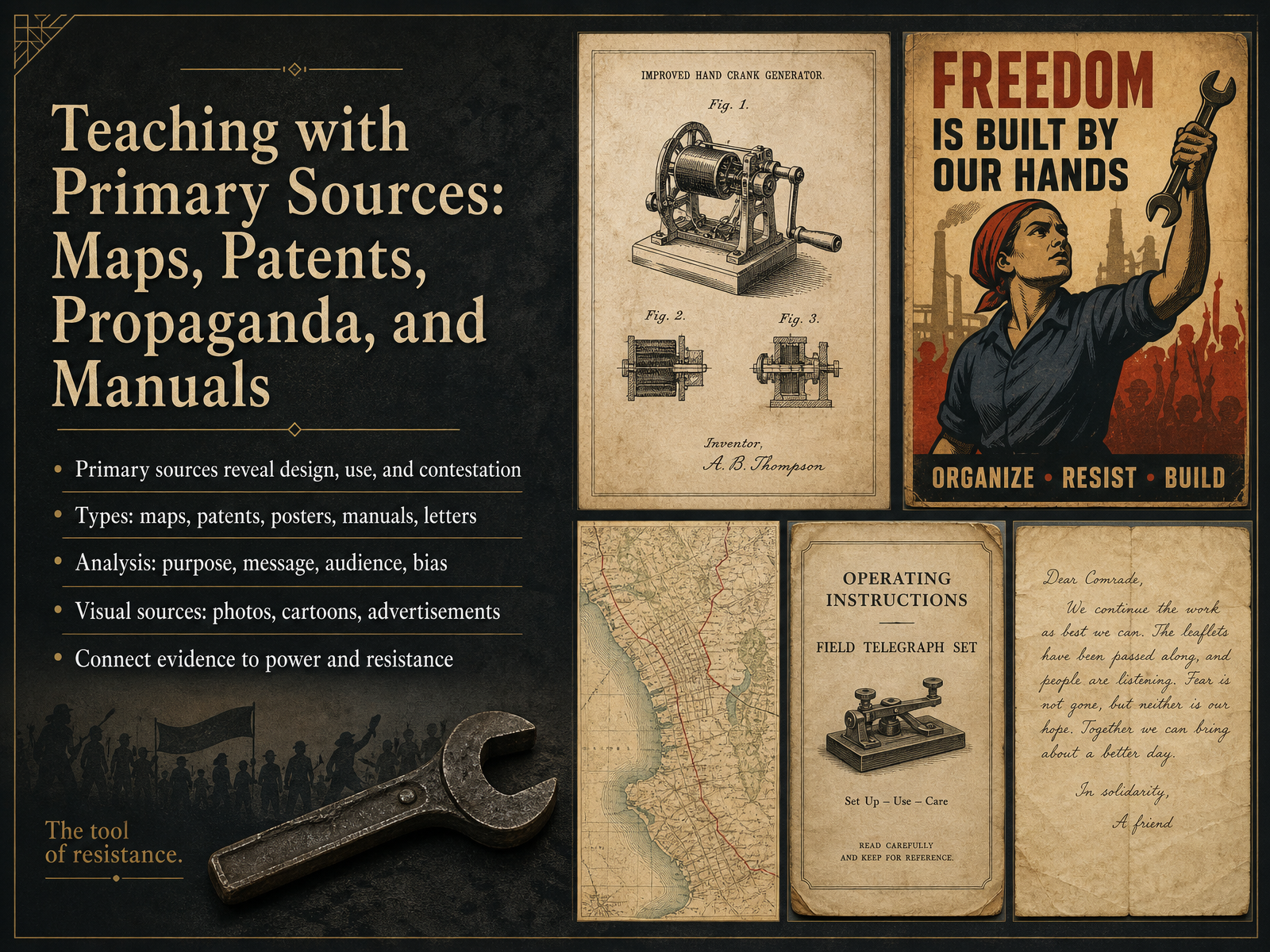 Teaching with Primary Sources: Maps, Patents, Propaganda, and Manuals