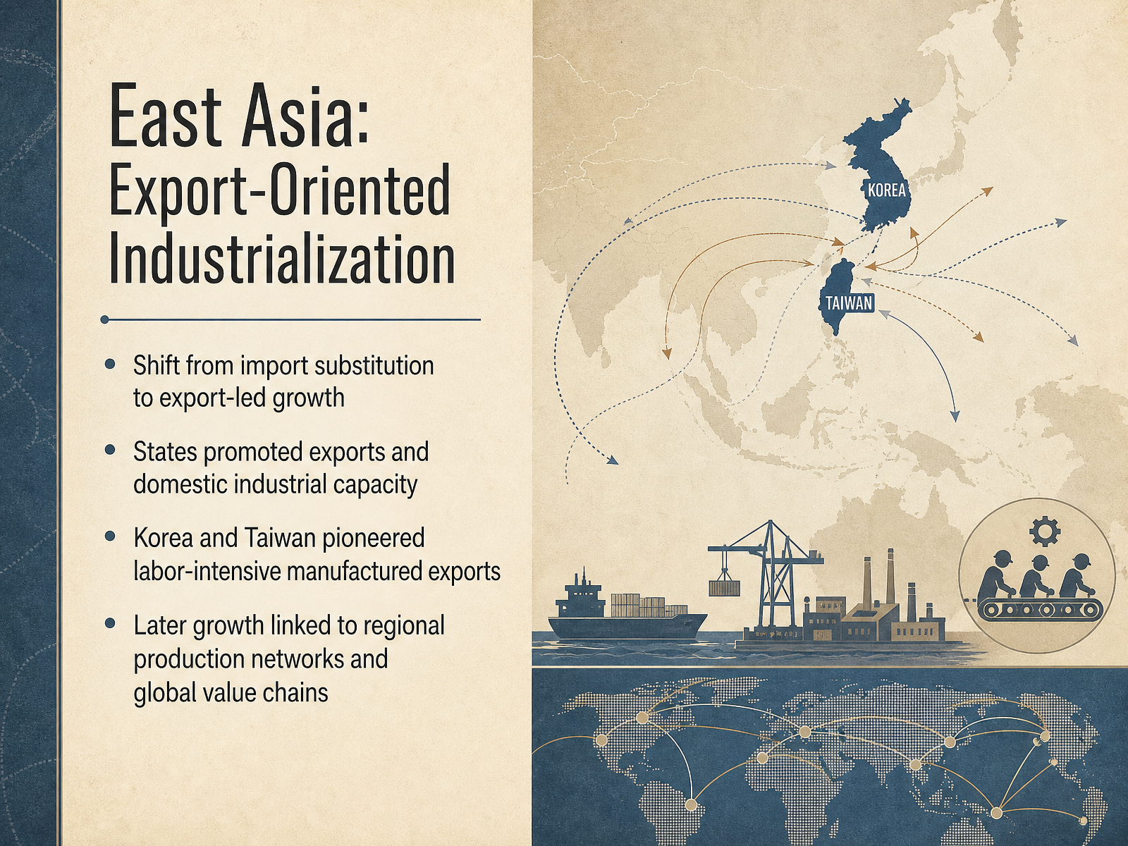East Asia: Export-Oriented Industrialization