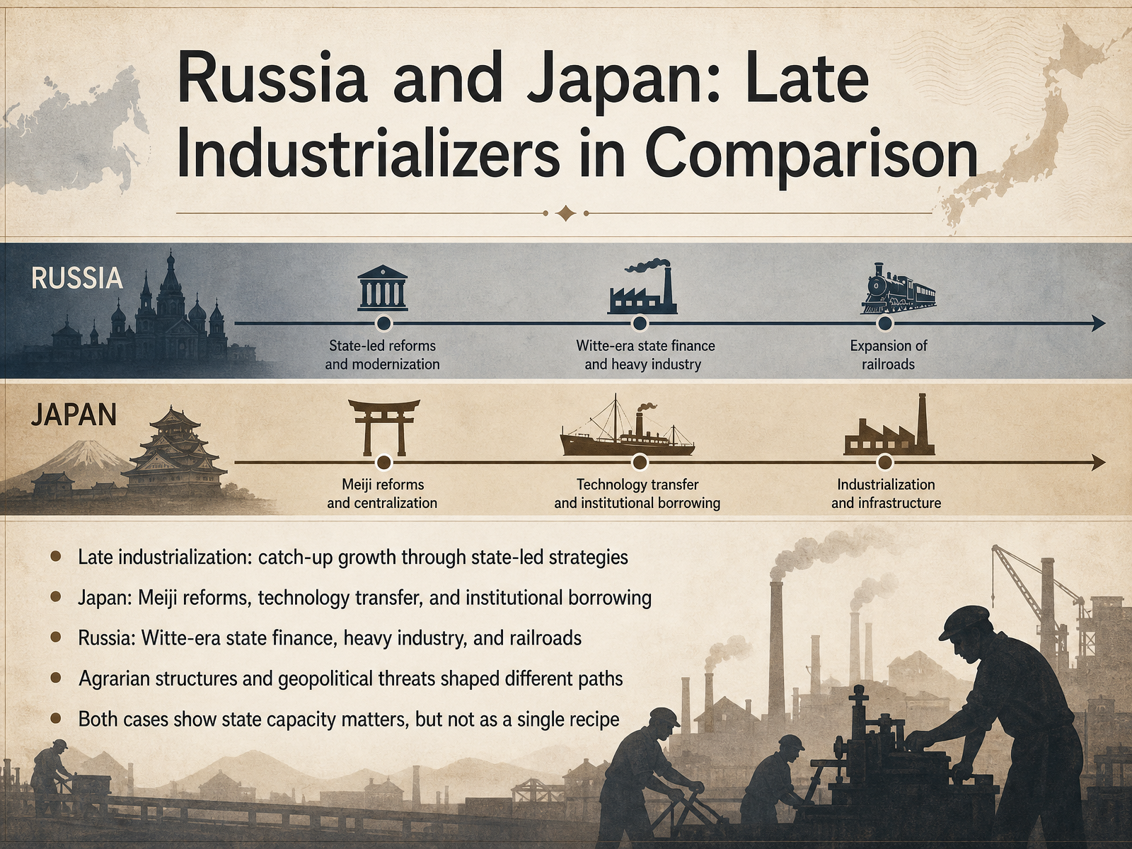 Russia and Japan: Late Industrializers in Comparison