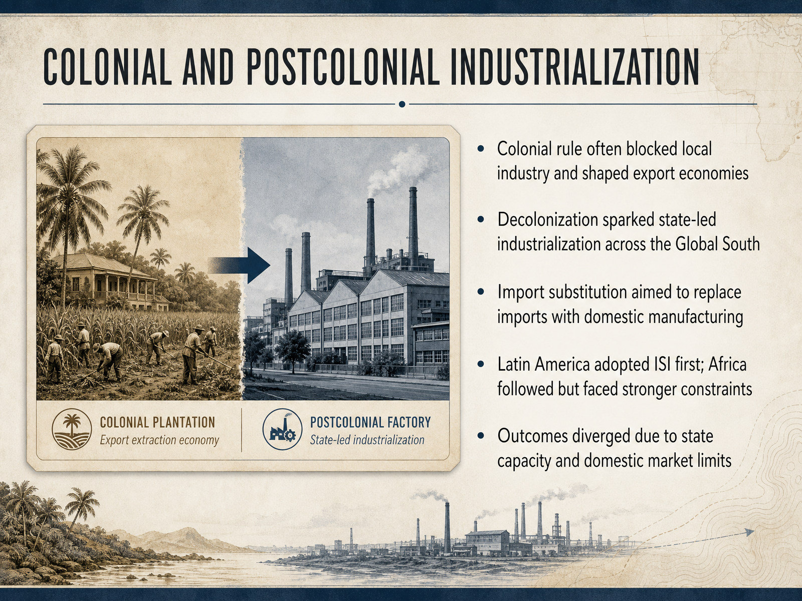 Colonial and Postcolonial Industrialization