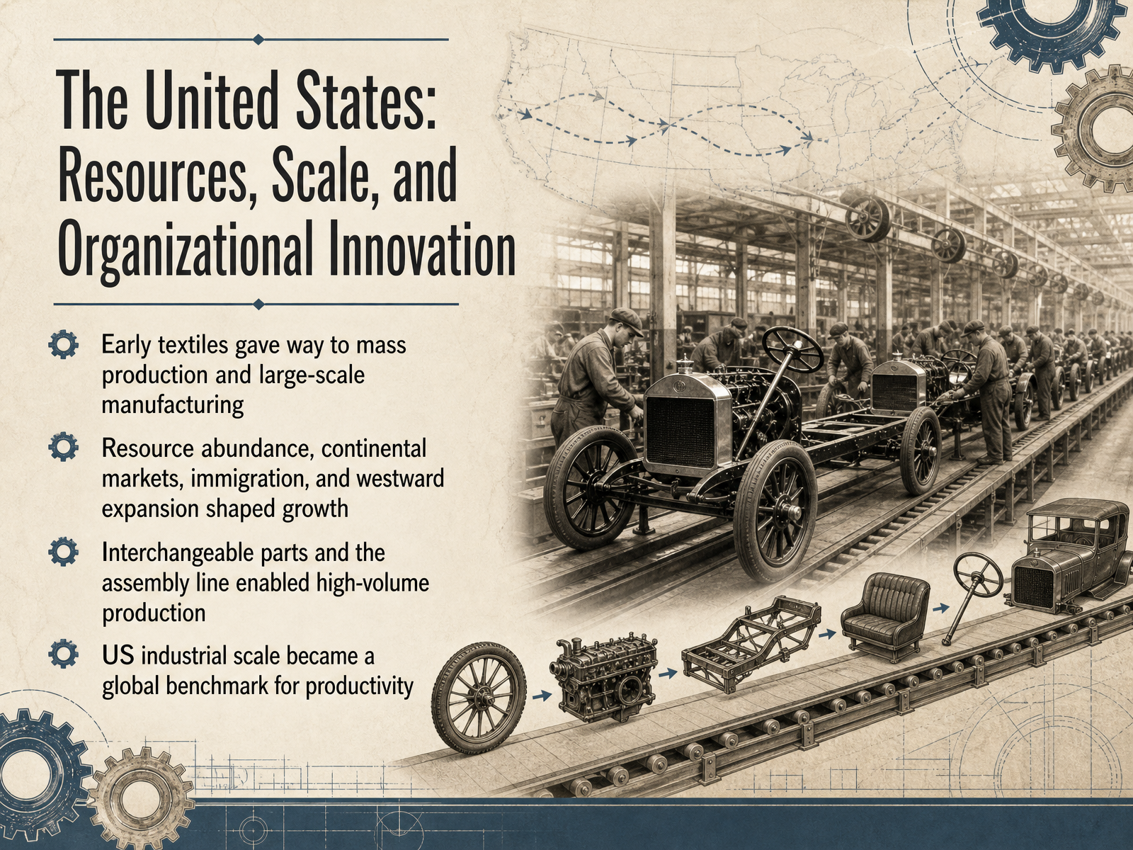 The United States: Resources, Scale, and Organizational Innovation