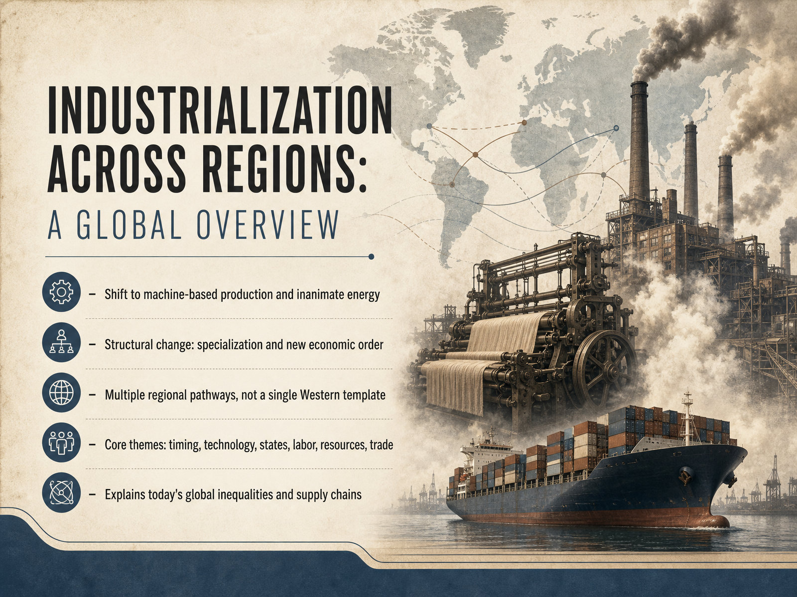 Industrialization Across Regions