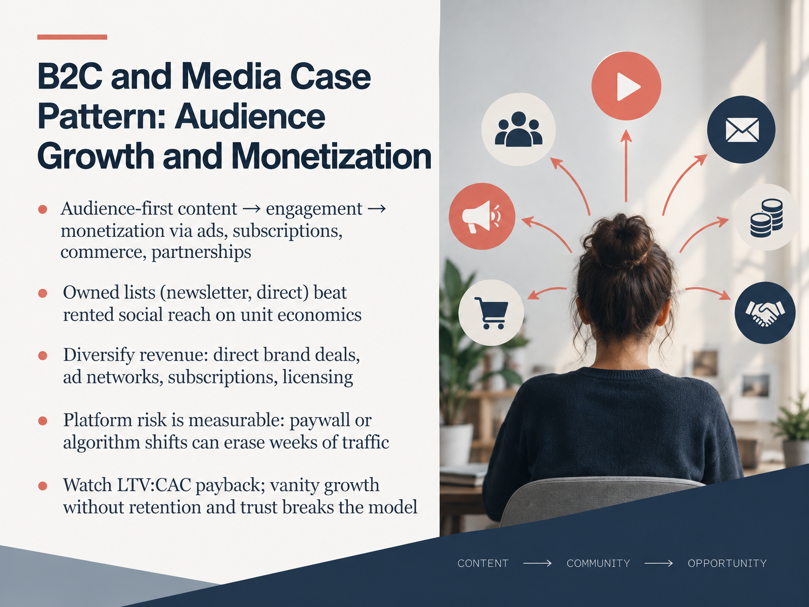 B2C and Media Case Pattern: Audience Growth and Monetization