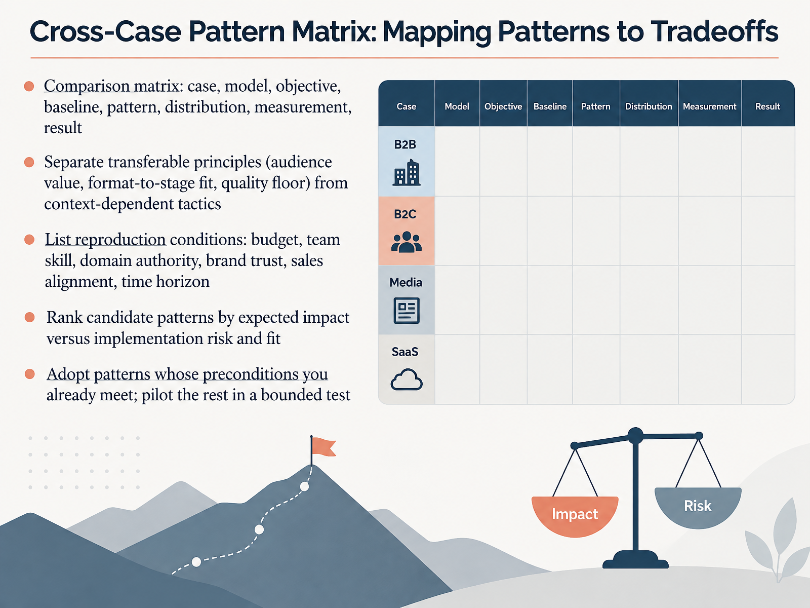 Cross-Case Pattern Matrix: Mapping Patterns to Tradeoffs