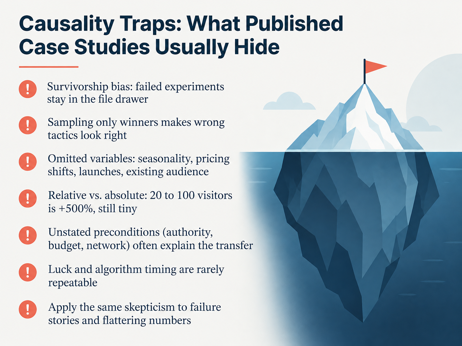 Causality Traps: What Published Case Studies Usually Hide
