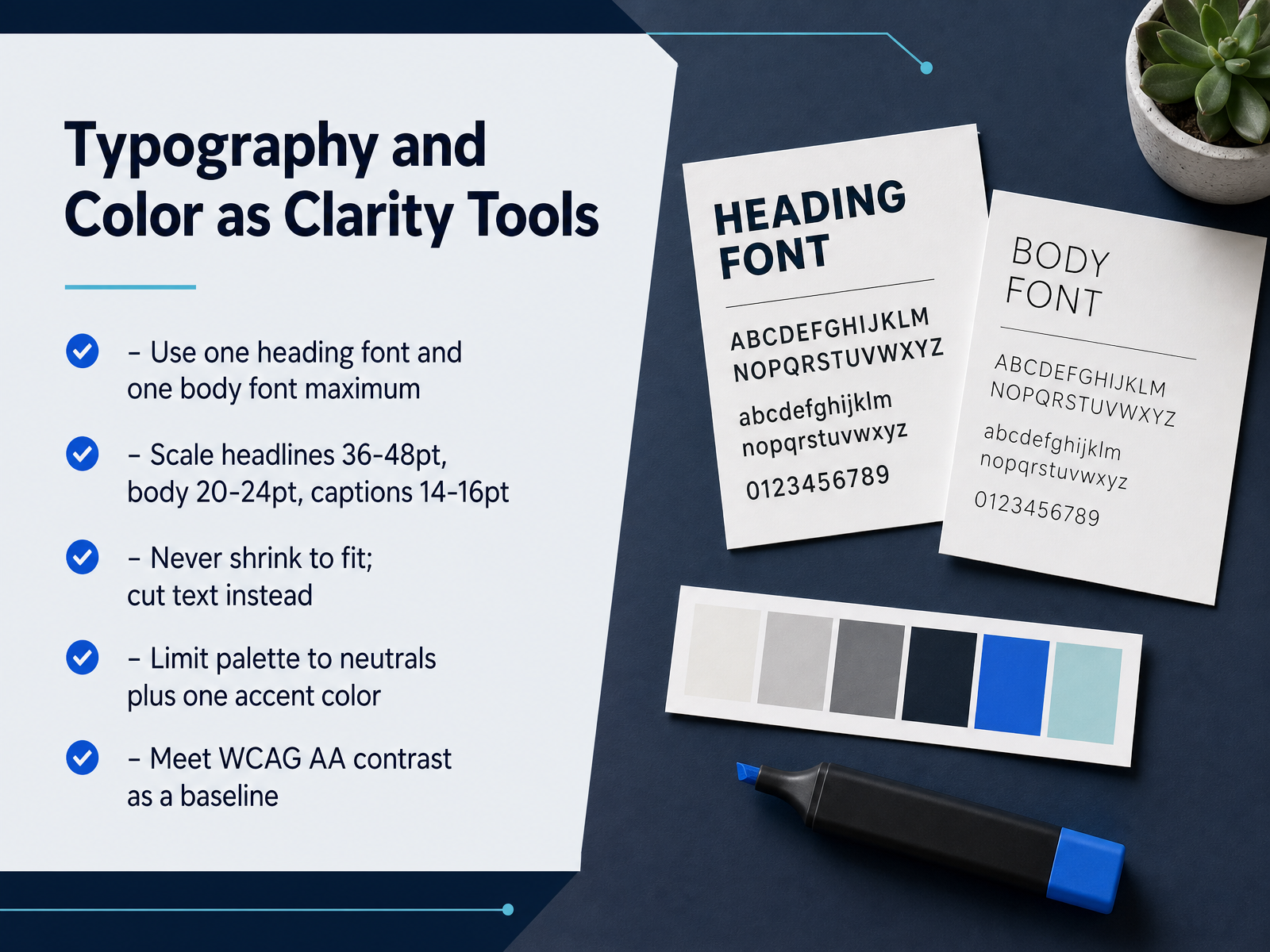 Typography and Color as Clarity Tools