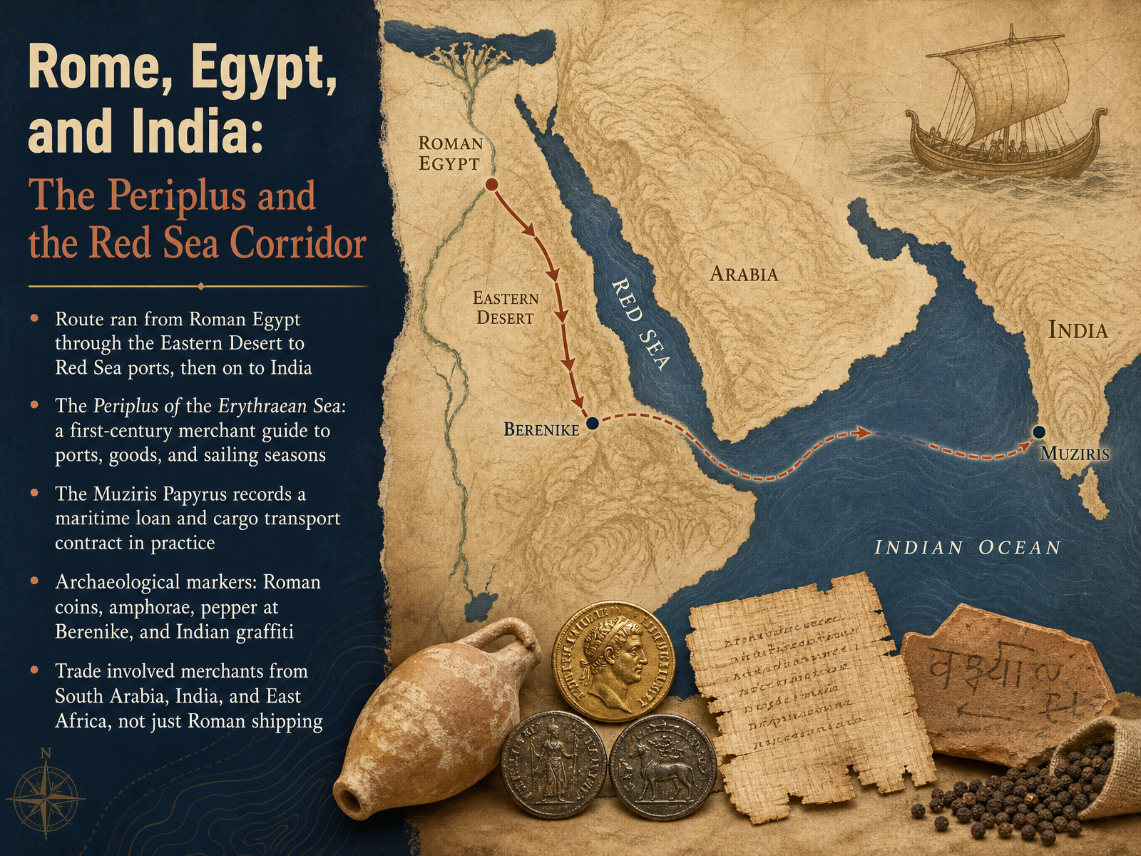 Rome, Egypt, and India: The Periplus and the Red Sea Corridor