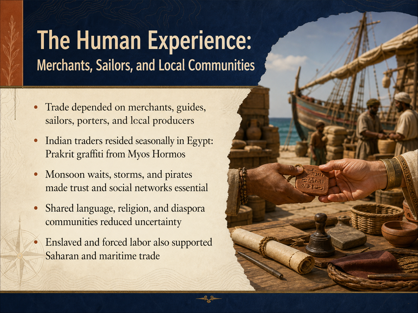 The Human Experience: Merchants, Sailors, and Local Communities