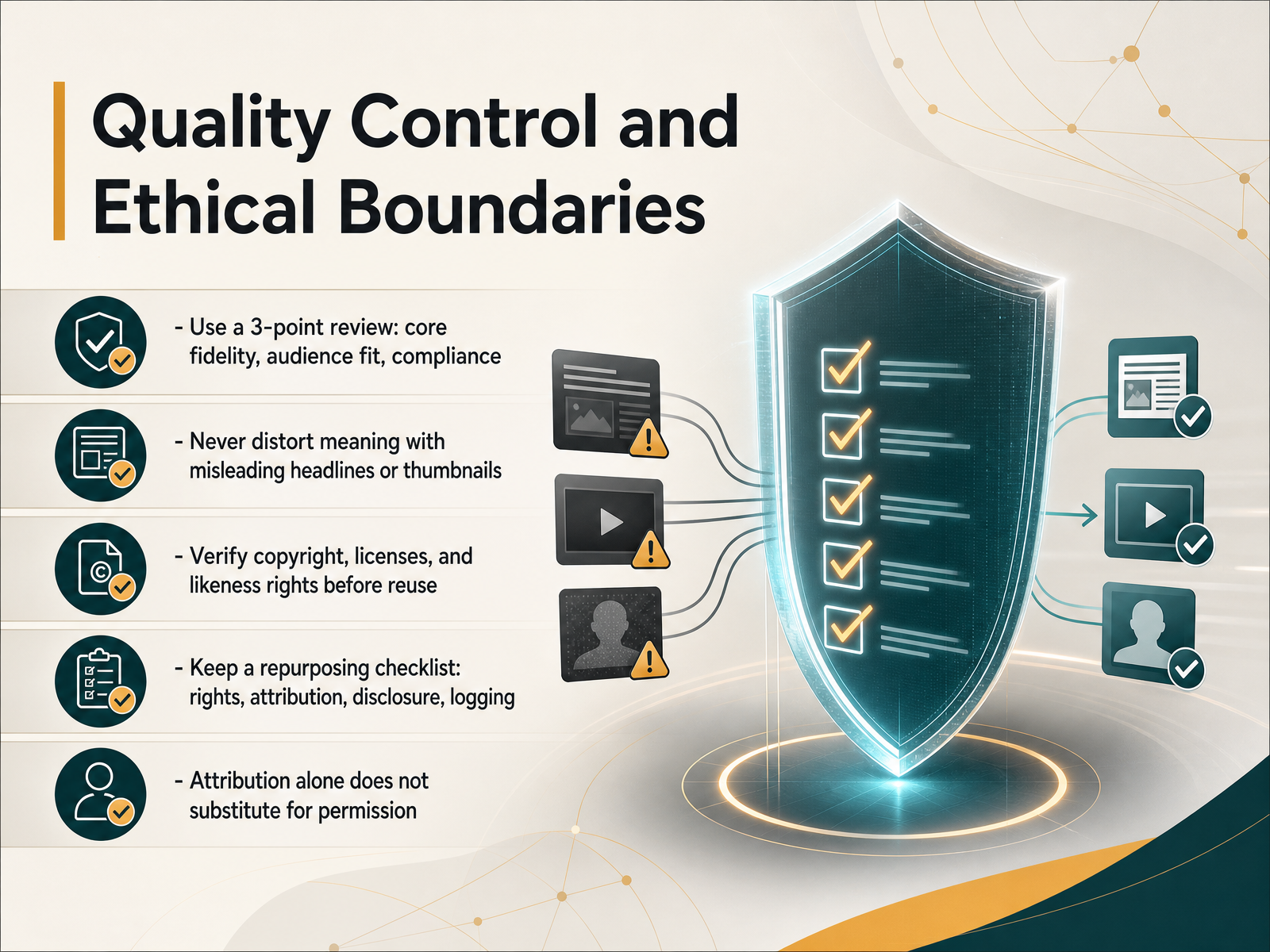 Quality Control and Ethical Boundaries