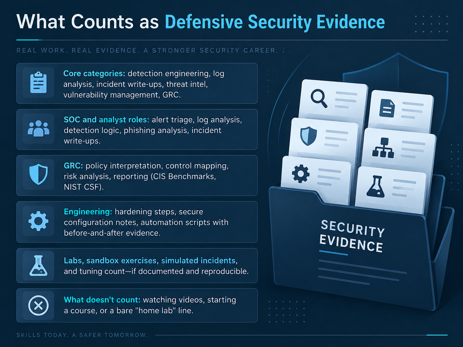 What Counts as Defensive Security Evidence