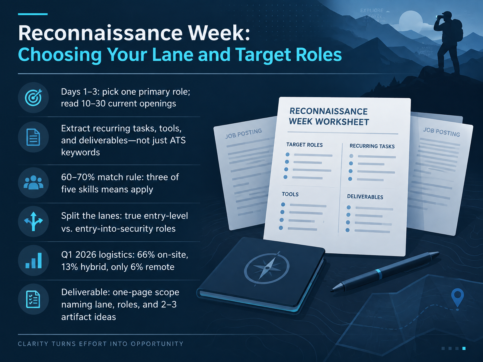 Reconnaissance Week: Choosing Your Lane and Target Roles