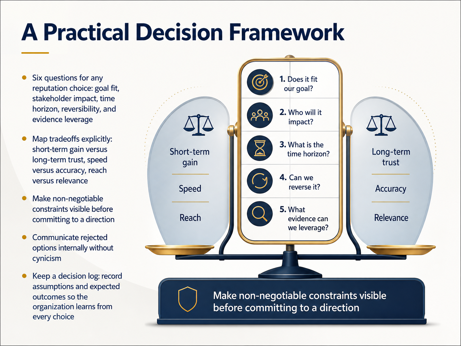 A Practical Decision Framework