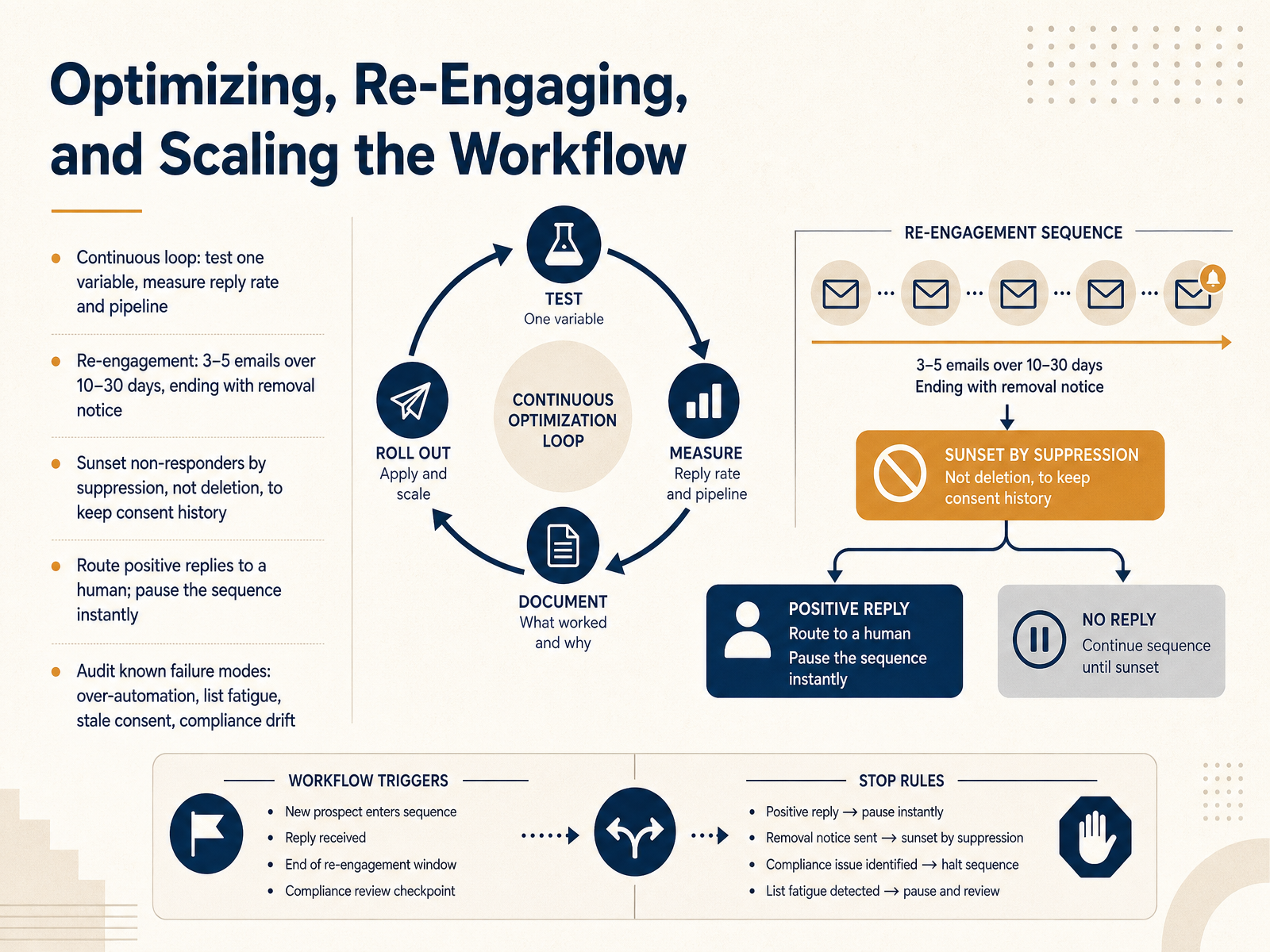 Optimizing, Re-Engaging, and Scaling the Workflow