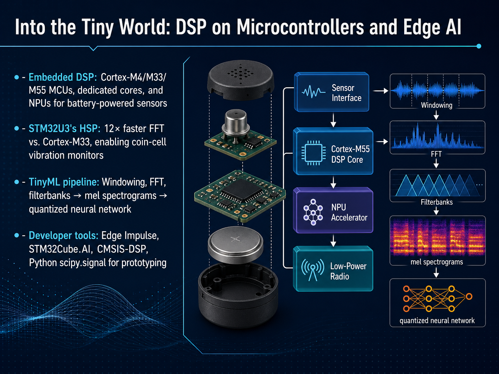 Into the Tiny World: DSP on Microcontrollers and Edge AI