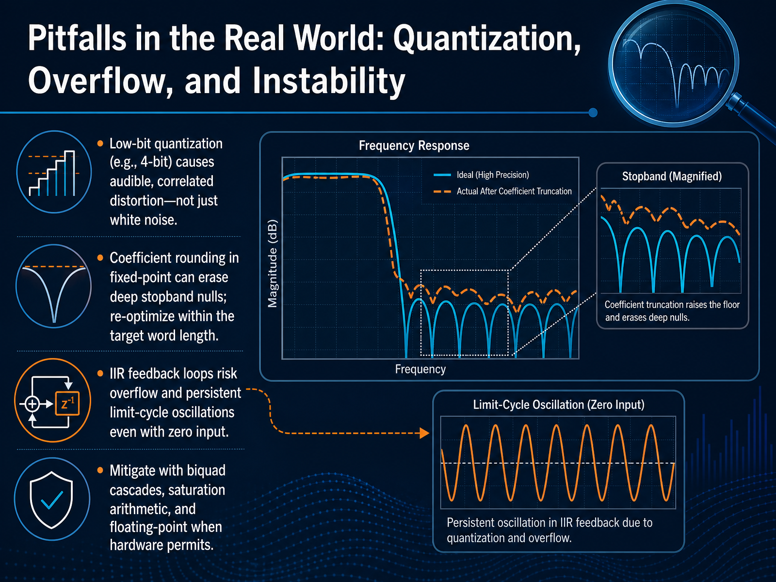 Pitfalls in the Real World: Quantization, Overflow, and Instability
