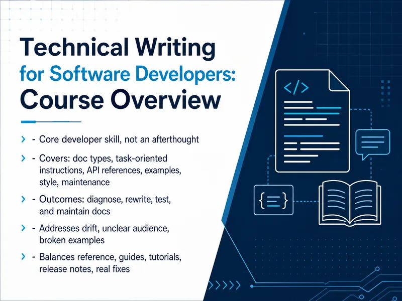 Technical Writing for Software Developers — digital-human course