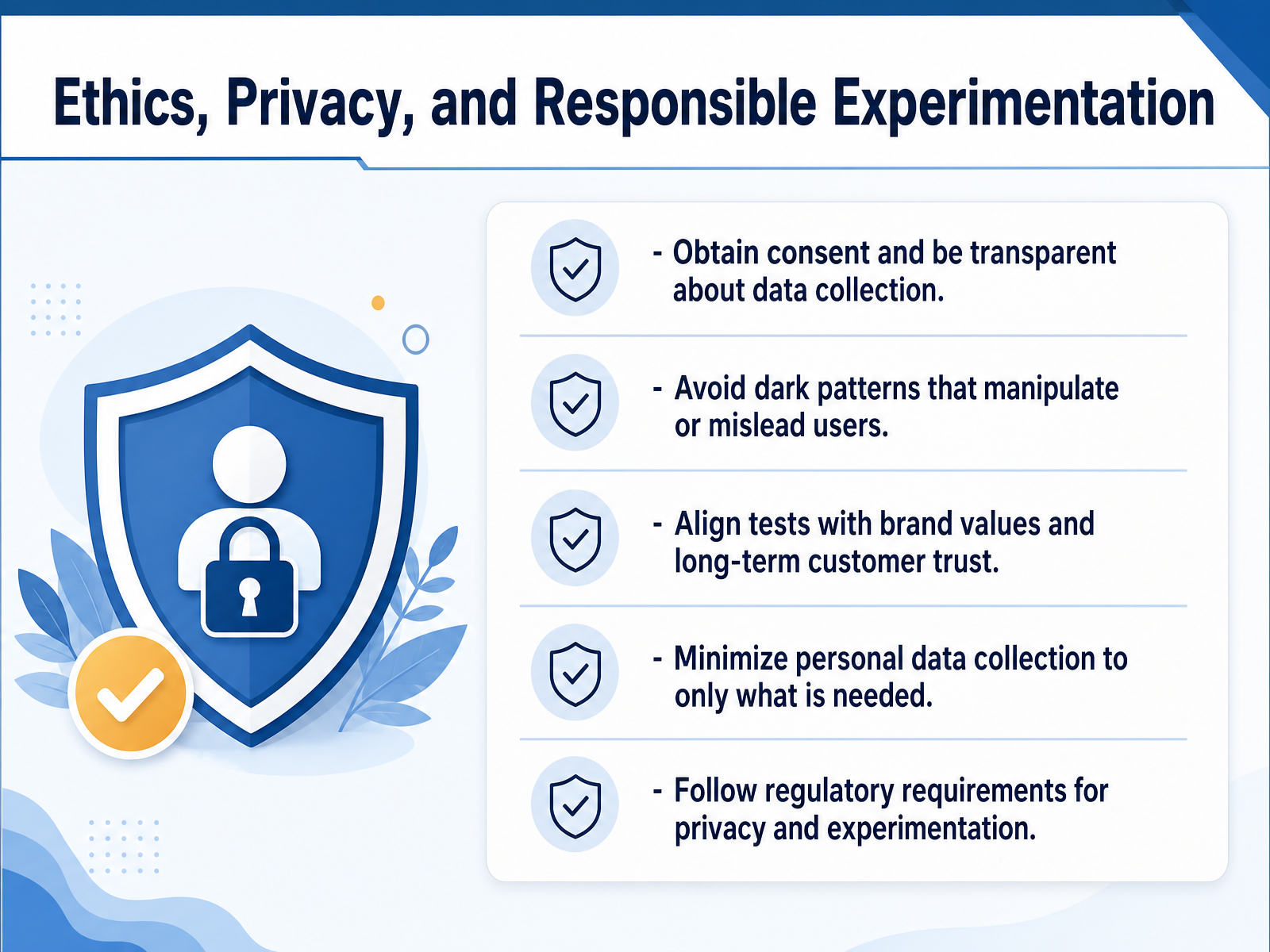 Ethics, Privacy, and Responsible Experimentation