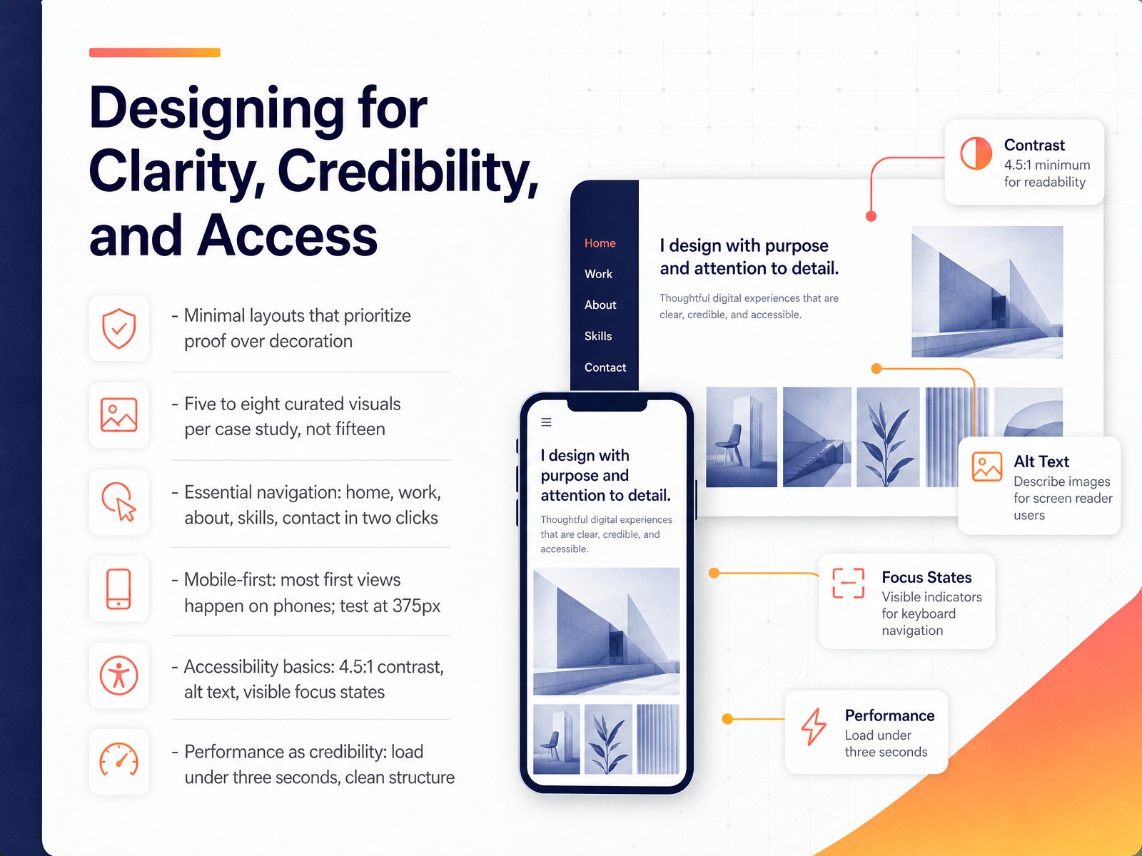 Designing for Clarity, Credibility, and Access