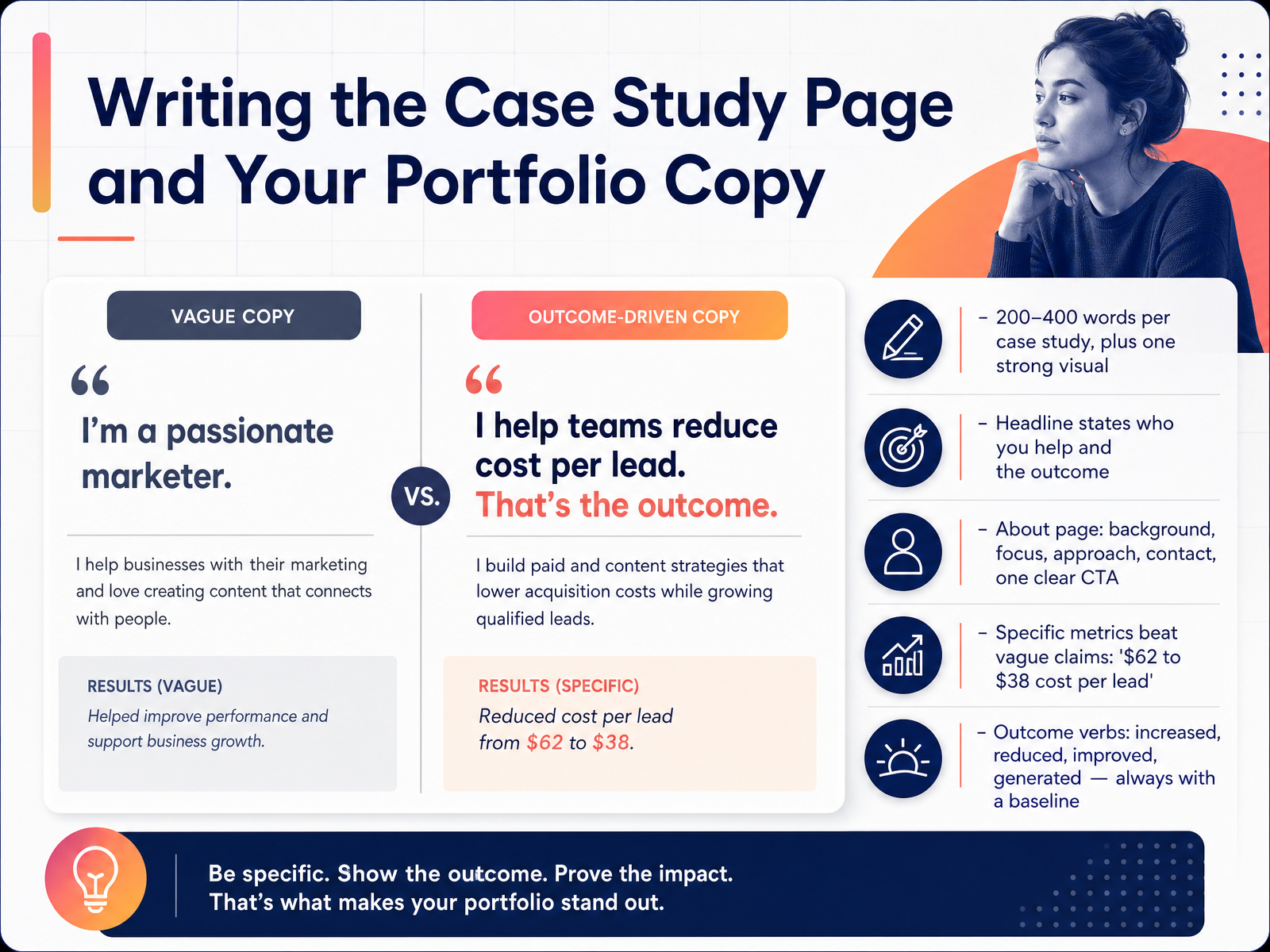 Writing the Case Study Page and Your Portfolio Copy