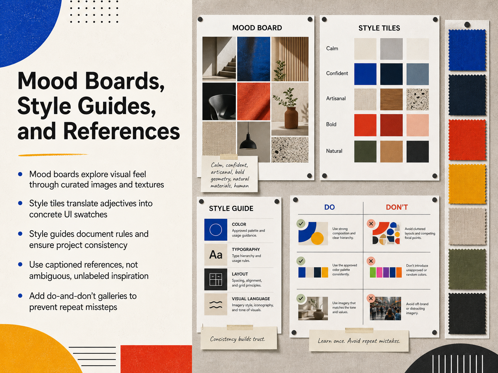 Mood Boards, Style Guides, and References