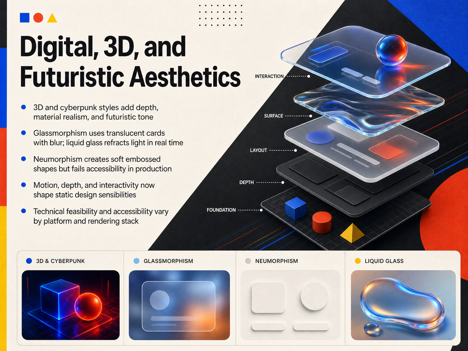 Digital, 3D, and Futuristic Aesthetics