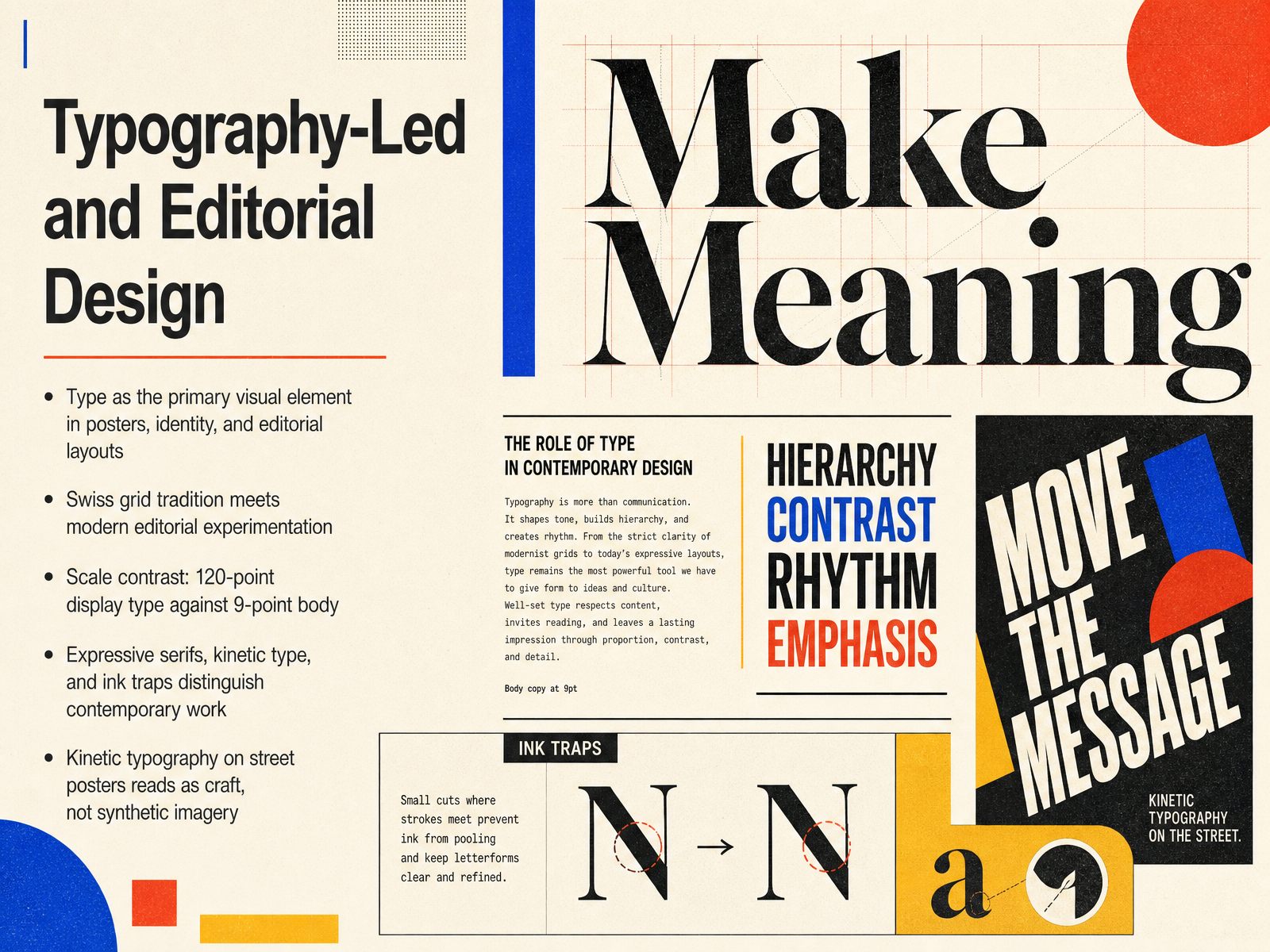 Typography-Led and Editorial Design