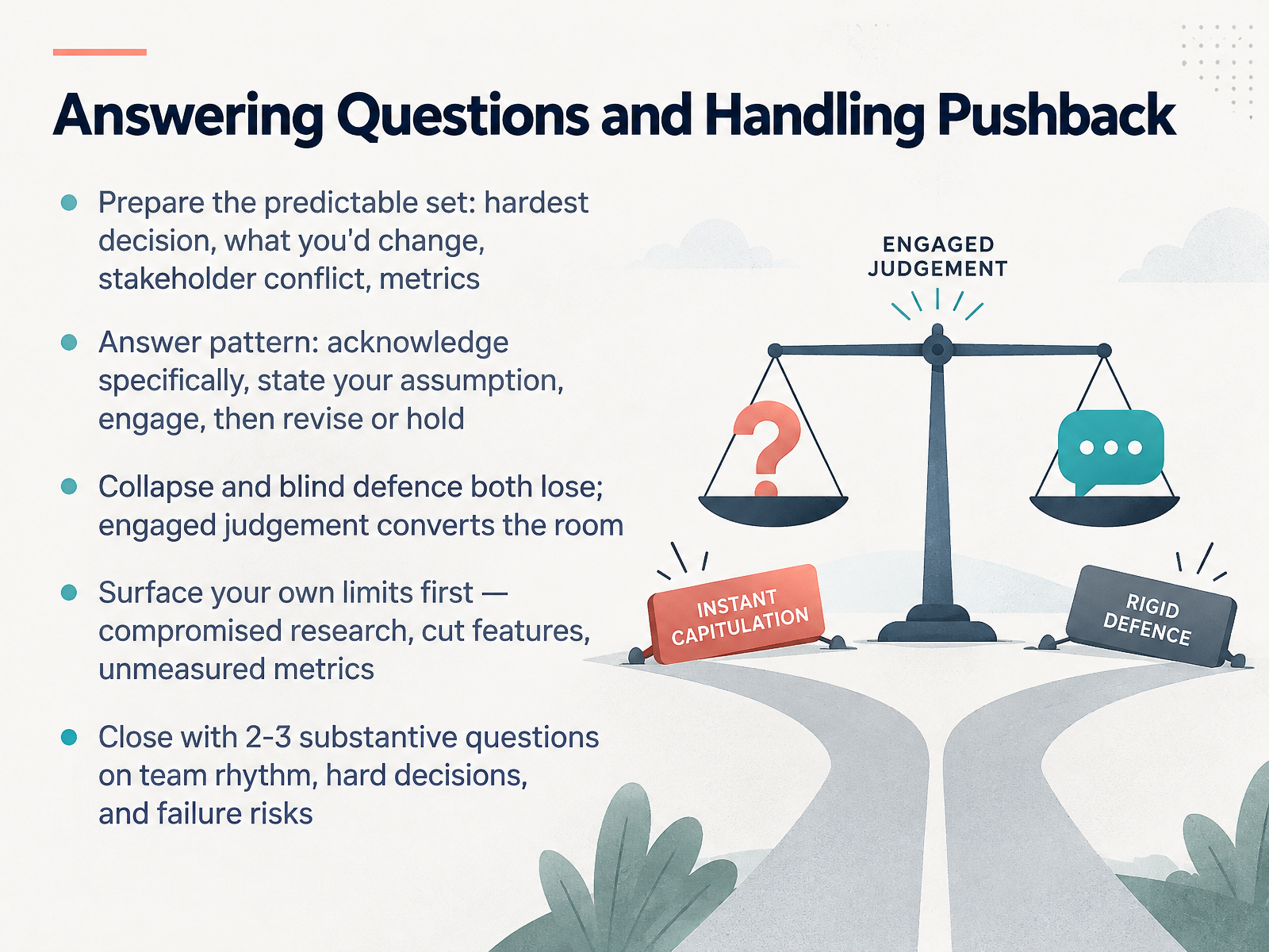Answering Questions and Handling Pushback