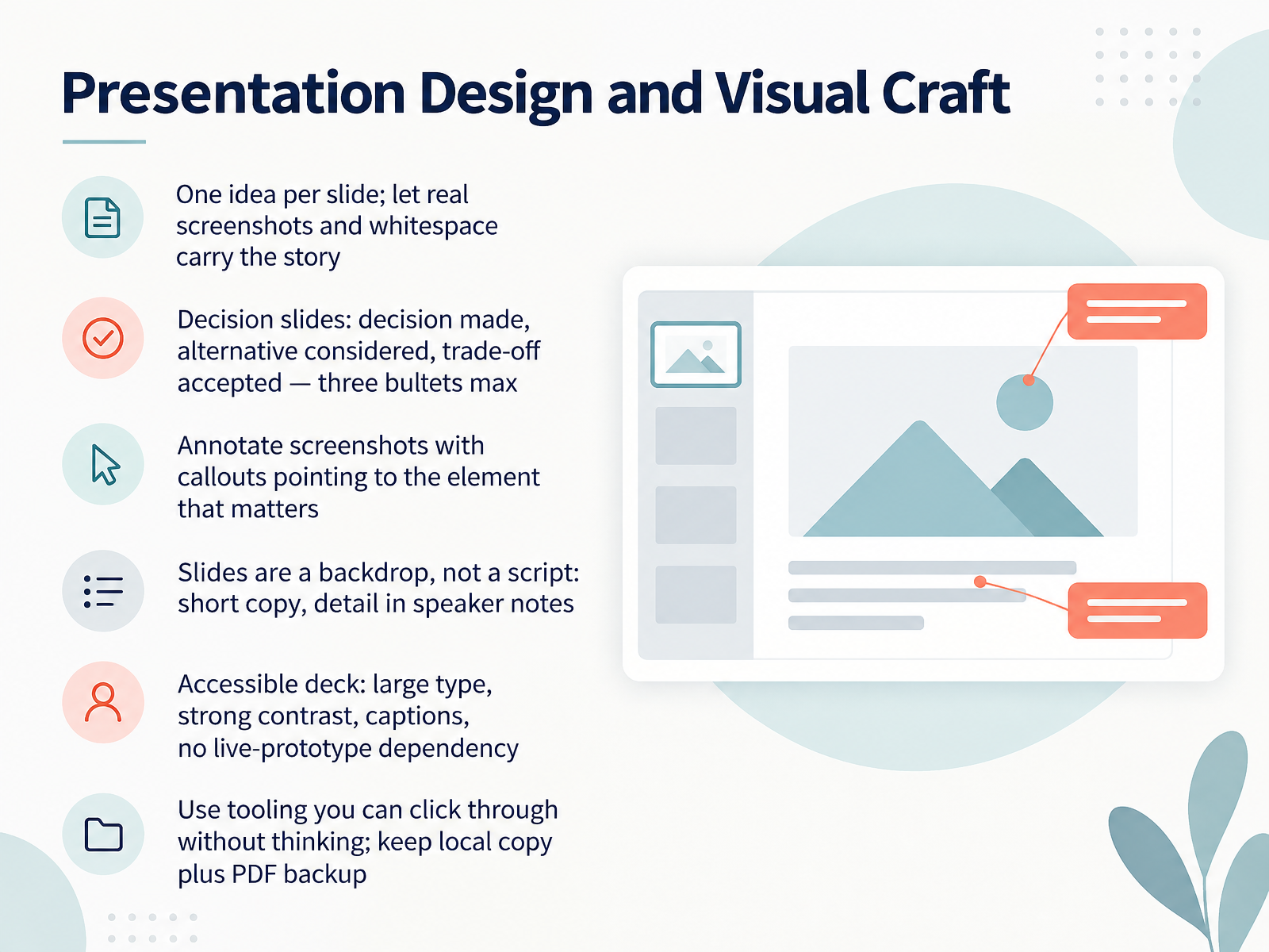 Presentation Design and Visual Craft