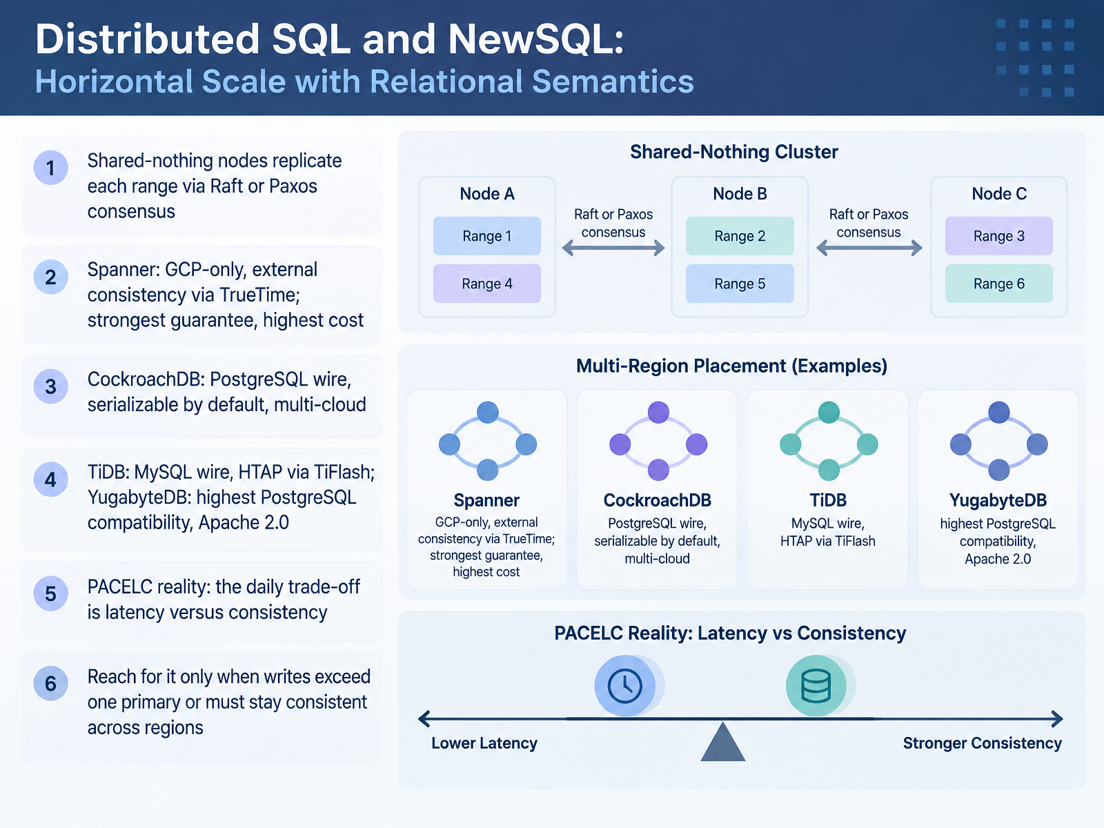 Distributed SQL and NewSQL: Horizontal Scale with Relational Semantics