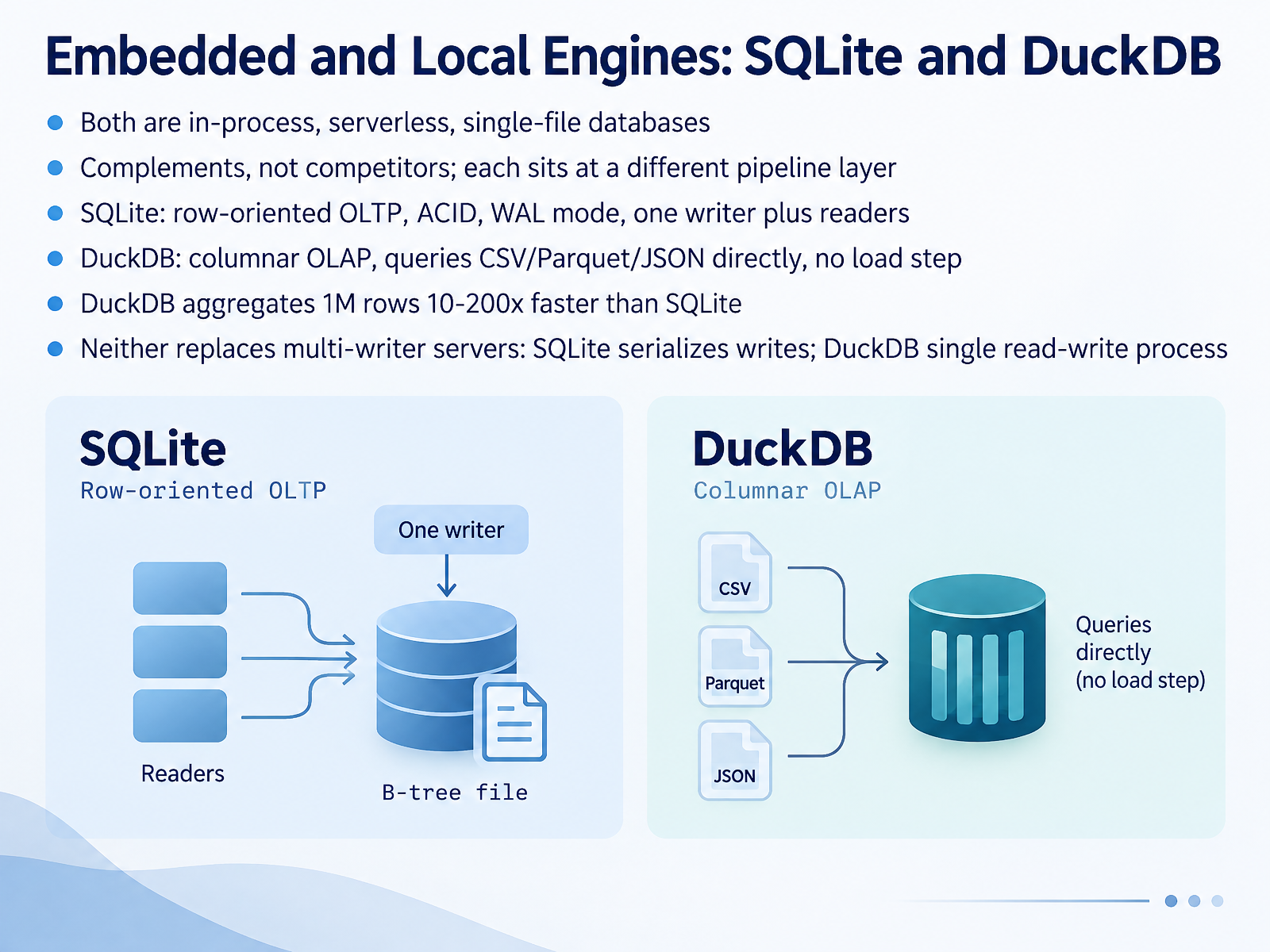 Embedded and Local Engines: SQLite and DuckDB