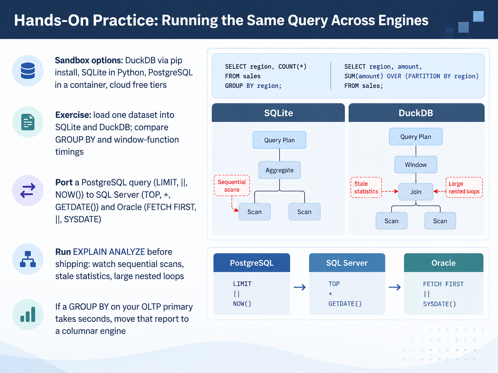 Hands-On Practice: Running the Same Query Across Engines