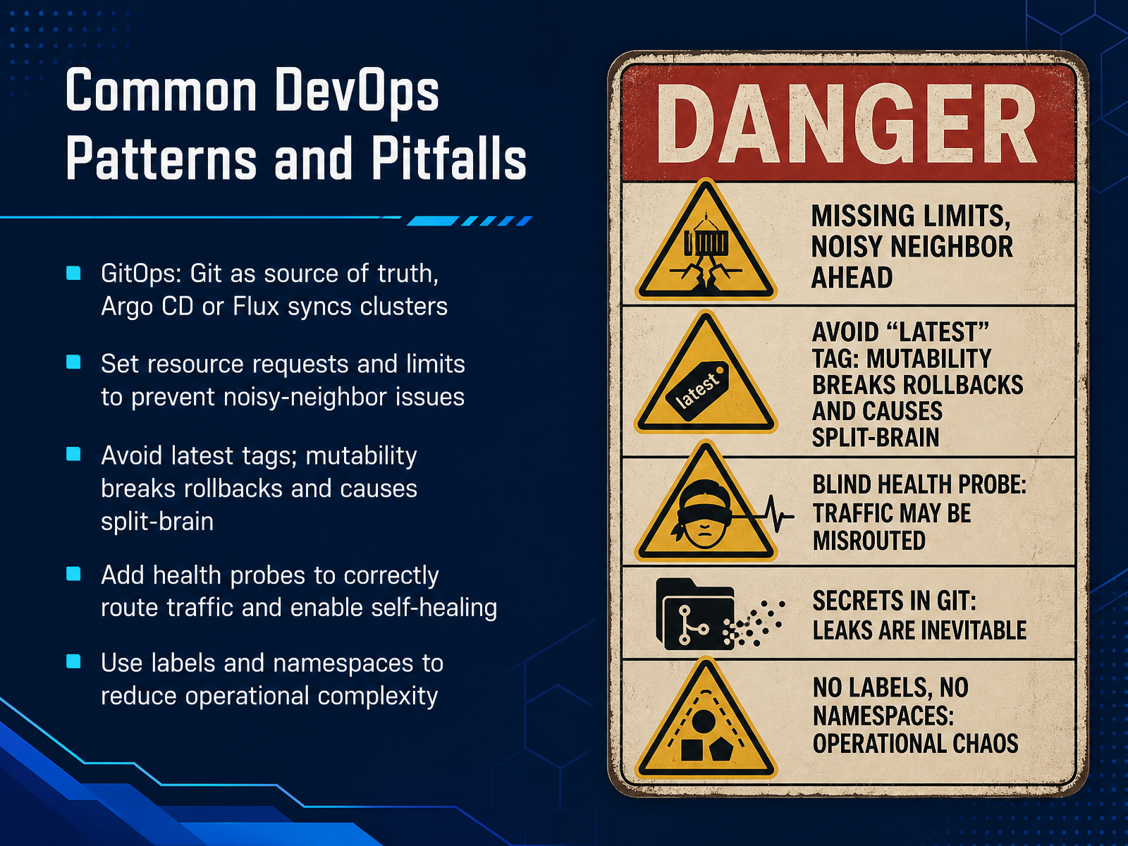 Common DevOps Patterns and Pitfalls