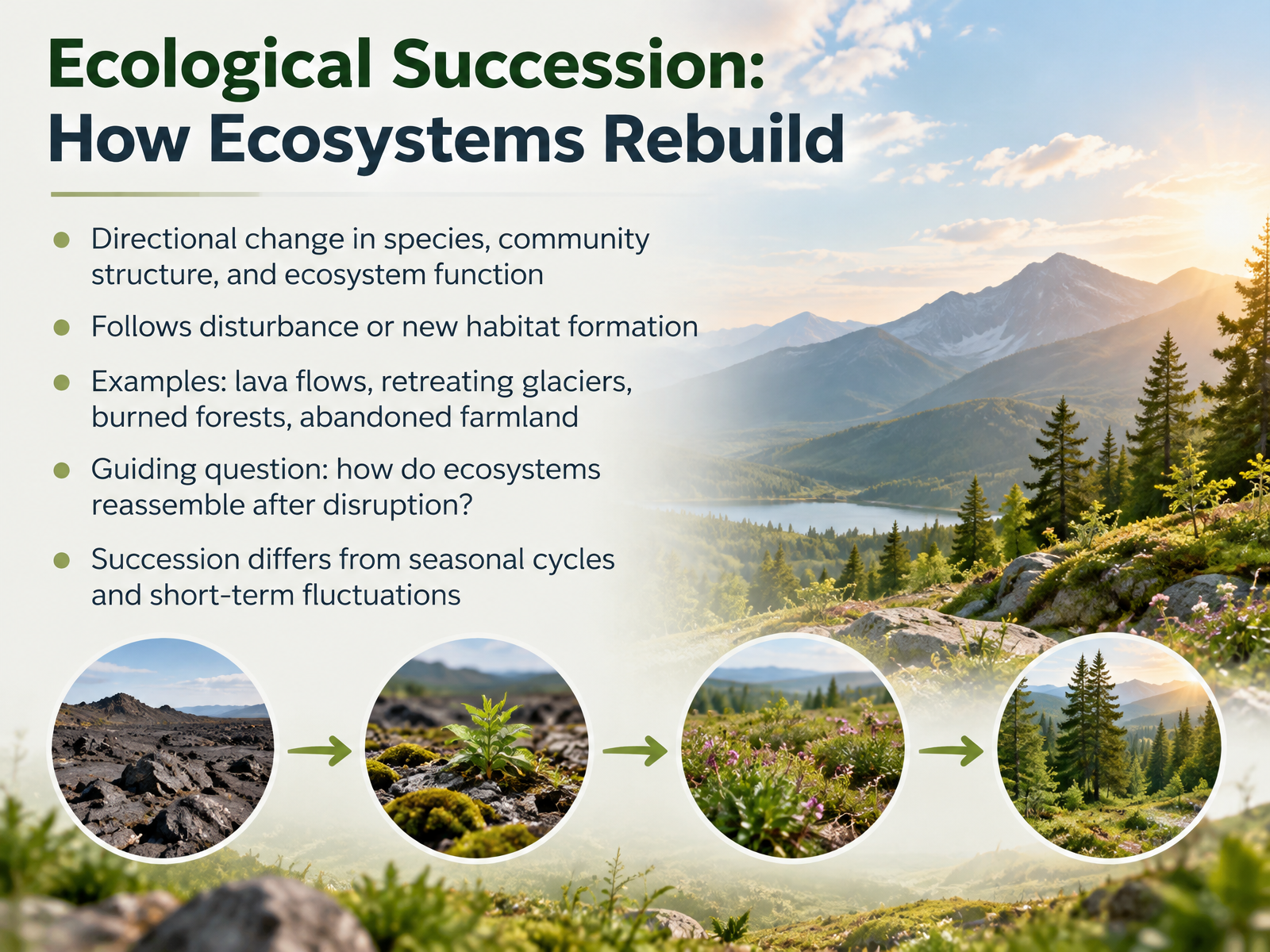 Ecological Succession and Ecosystem Recovery