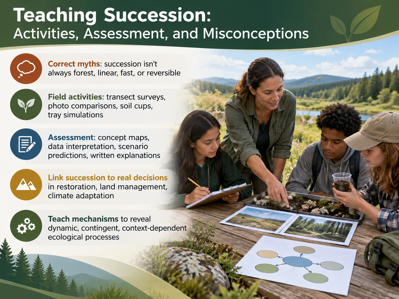 Teaching Succession: Activities, Assessment, and Misconceptions