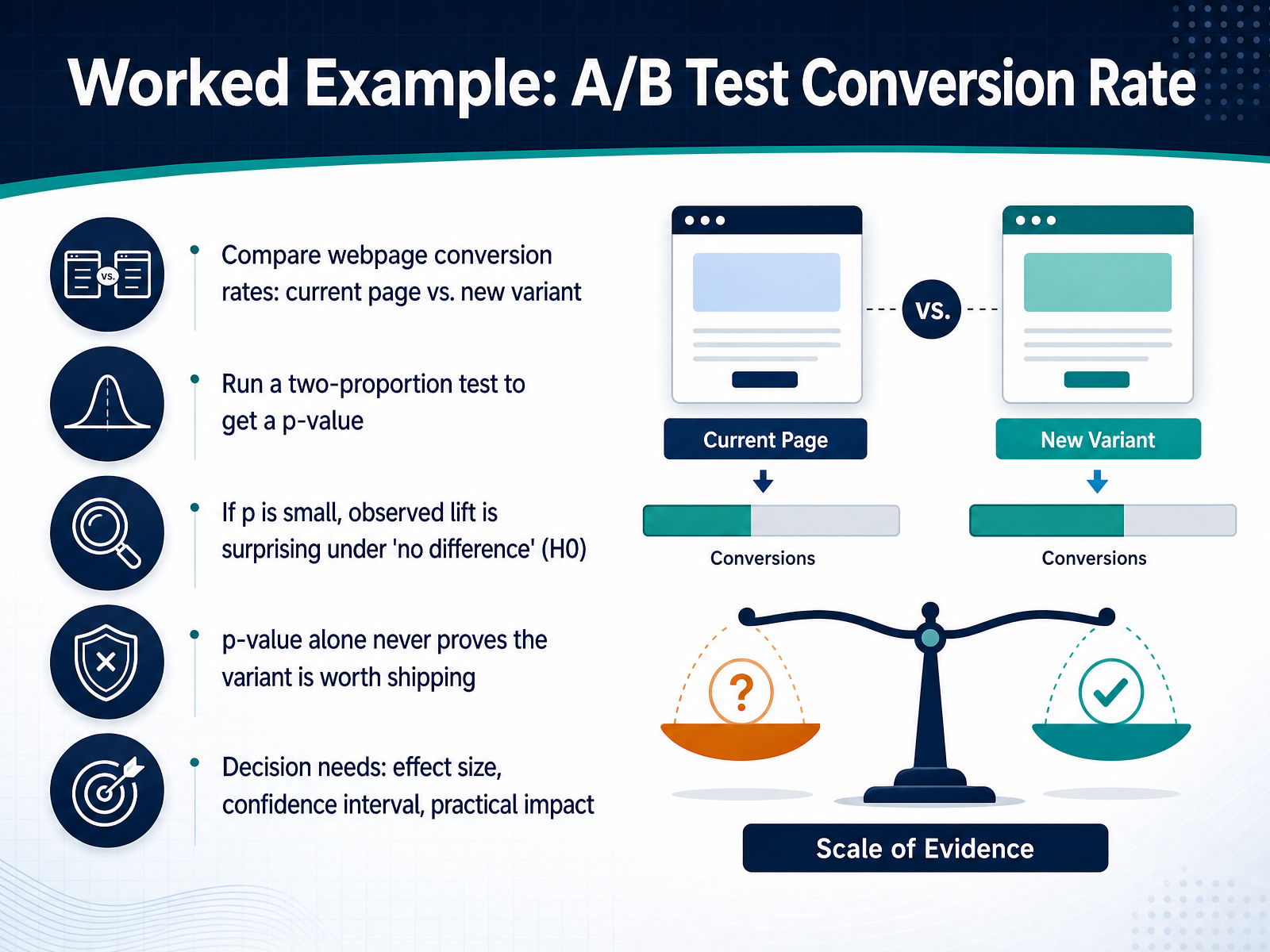Worked Example: A/B Test Conversion Rate