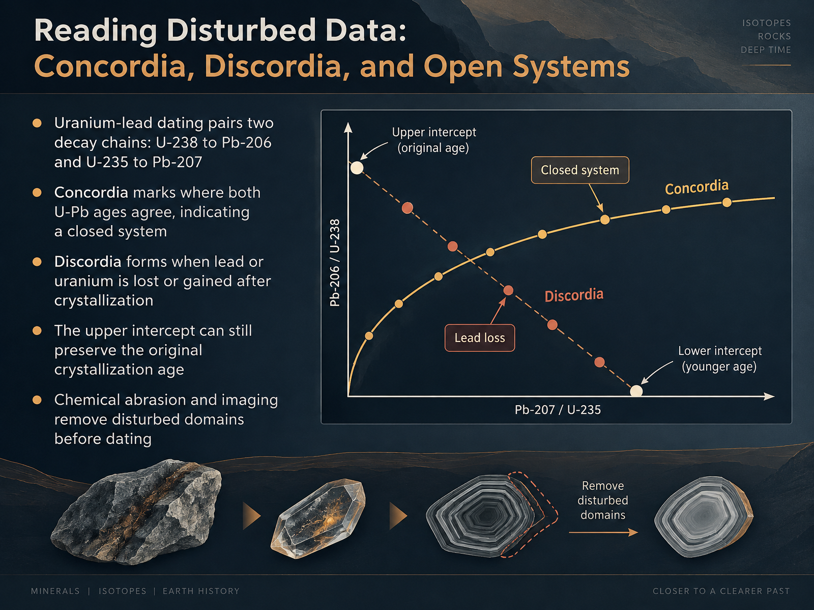 Reading Disturbed Data: Concordia, Discordia, and Open Systems