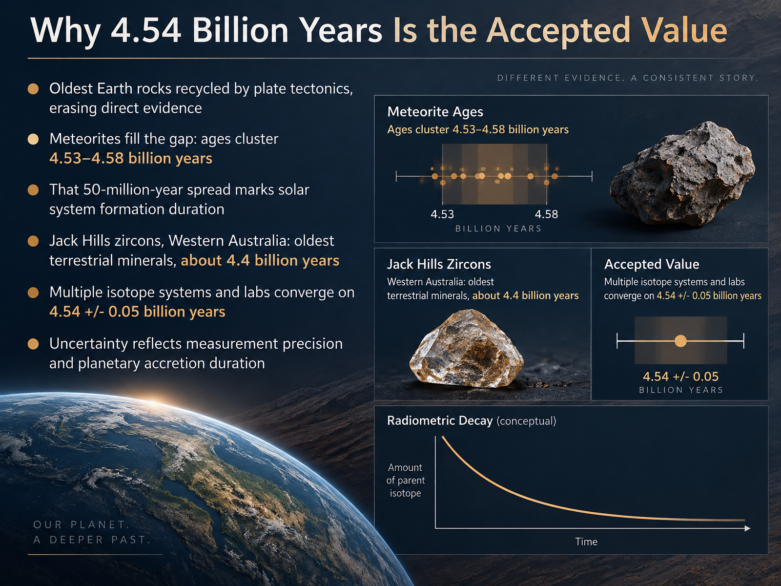 Why 4.54 Billion Years Is the Accepted Value