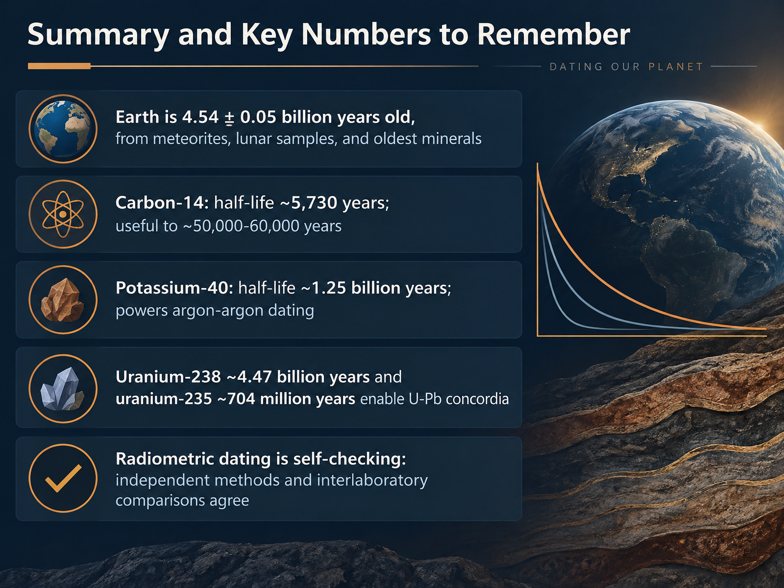 Summary and Key Numbers to Remember
