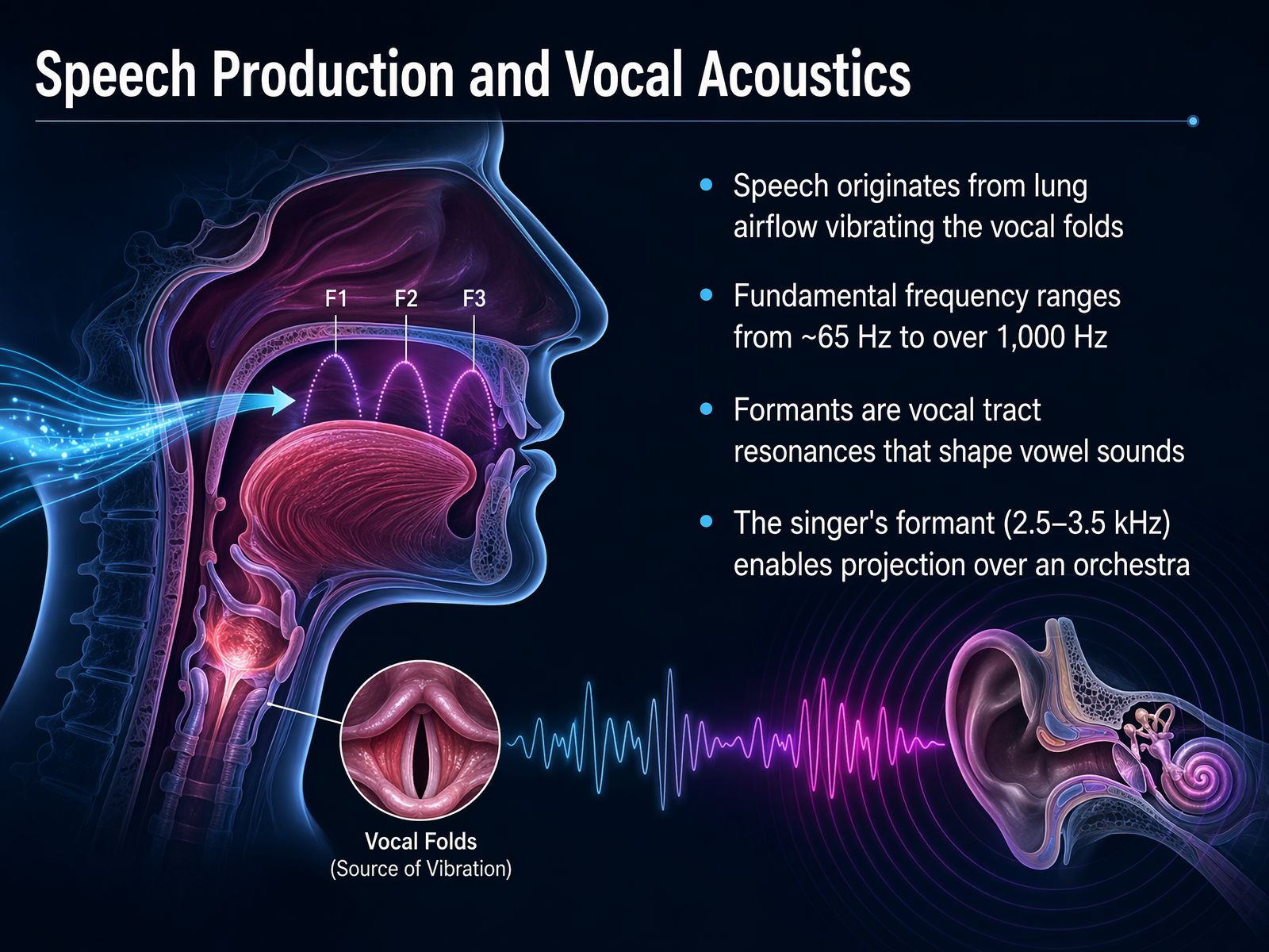 Speech Production and Vocal Acoustics