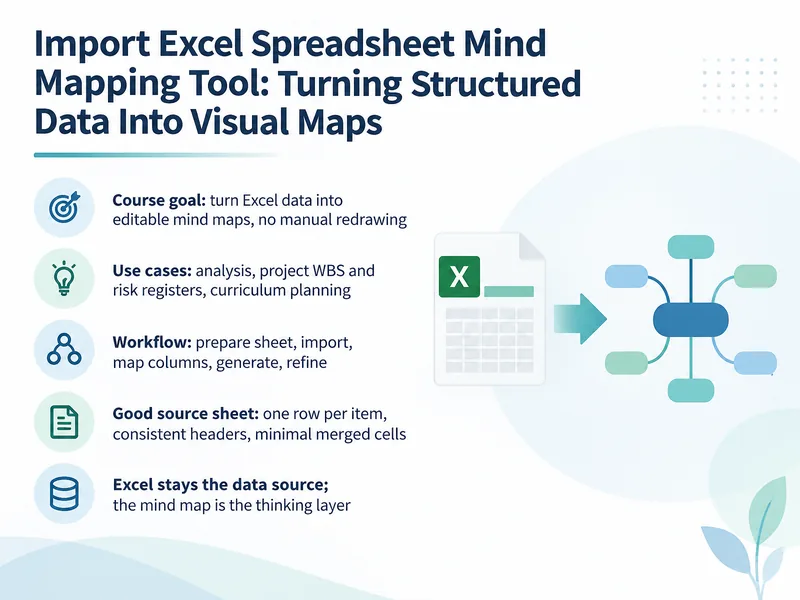 Excel Data to Mind Map Import — digital-human course