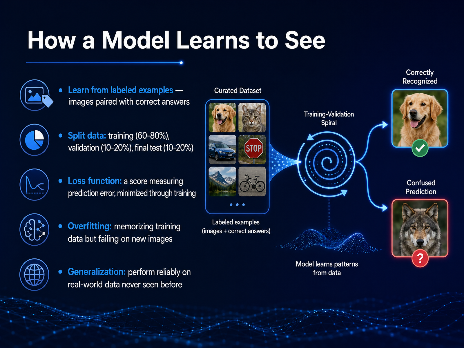 How a Model Learns to See