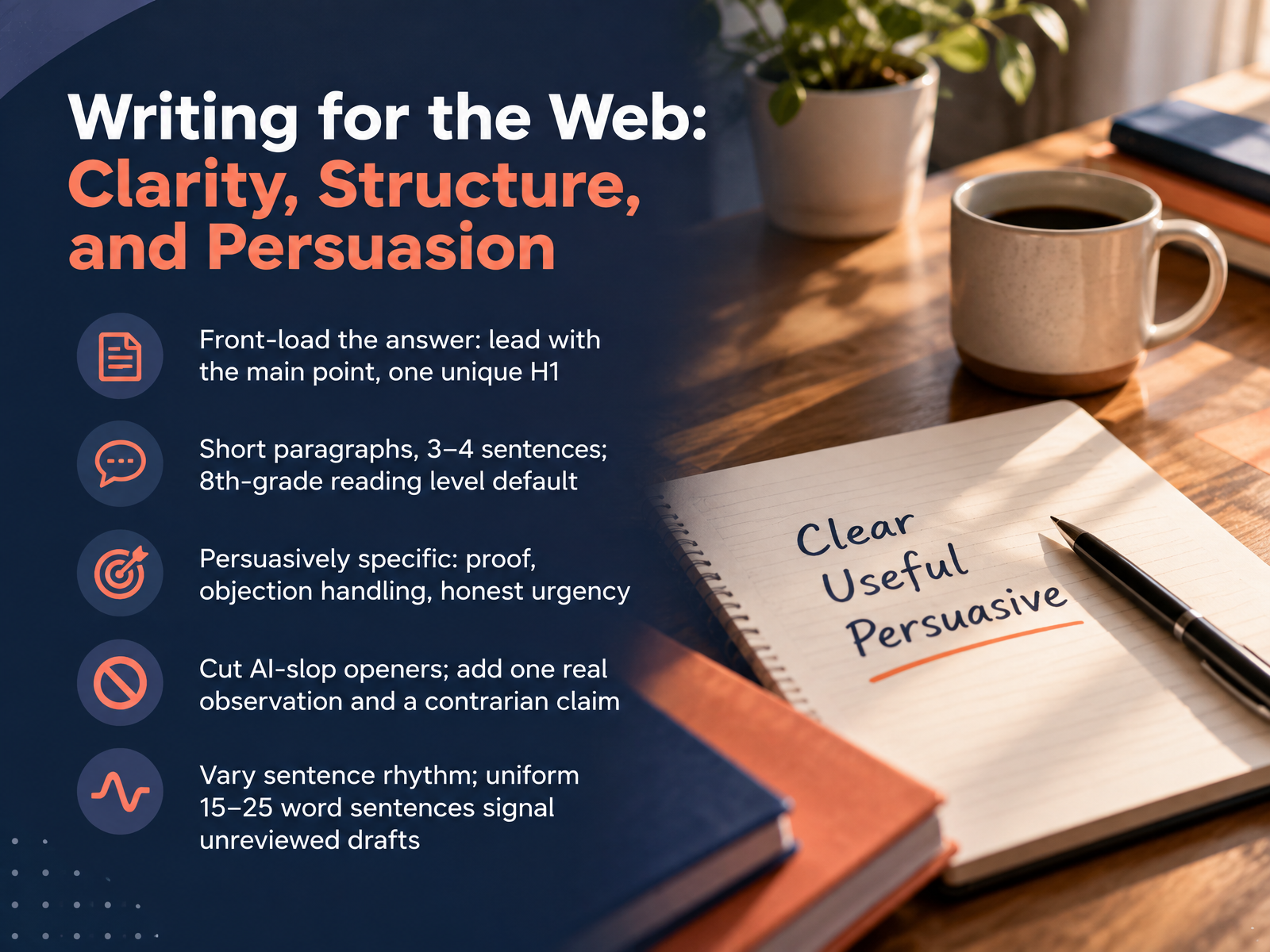 Writing for the Web: Clarity, Structure, and Persuasion