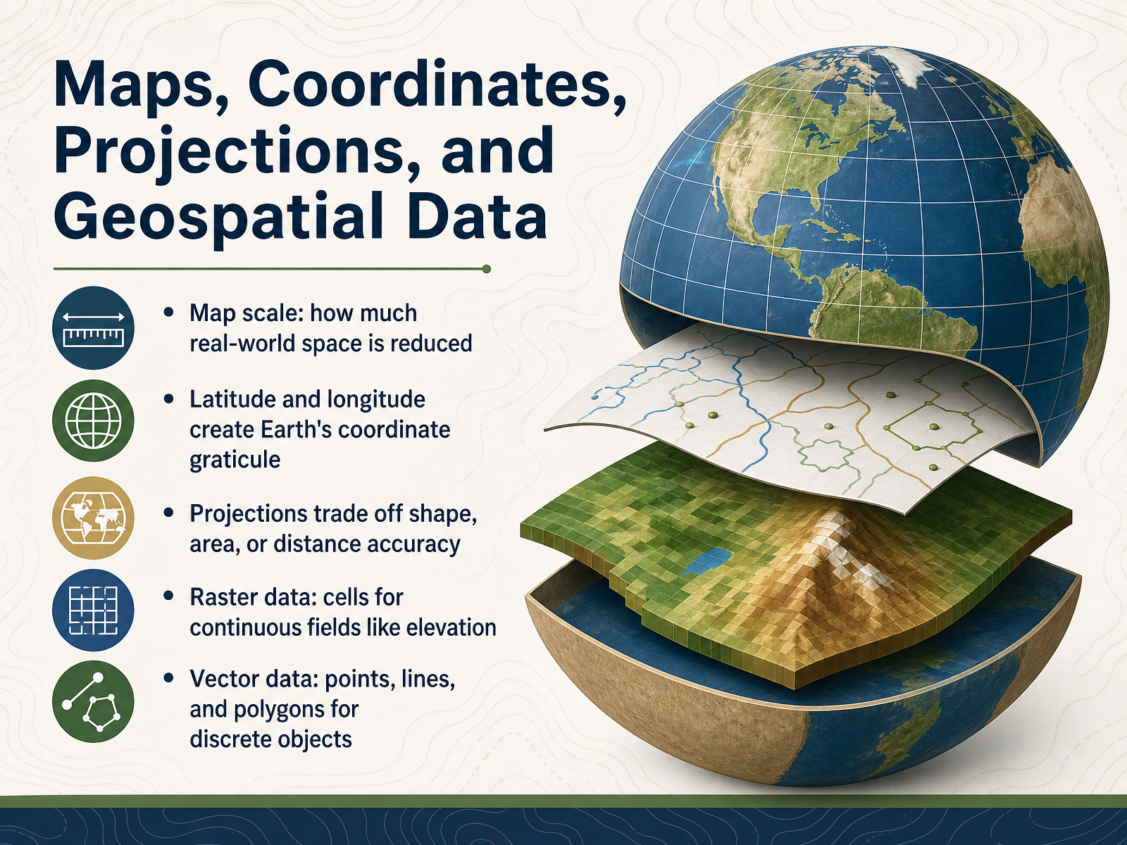 Maps, Coordinates, Projections, and Geospatial Data