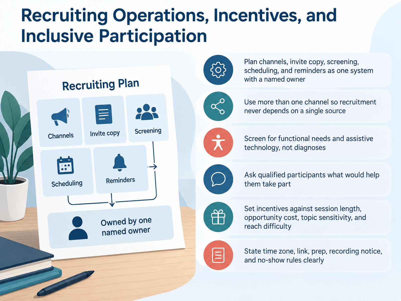 Recruiting Operations, Incentives, and Inclusive Participation