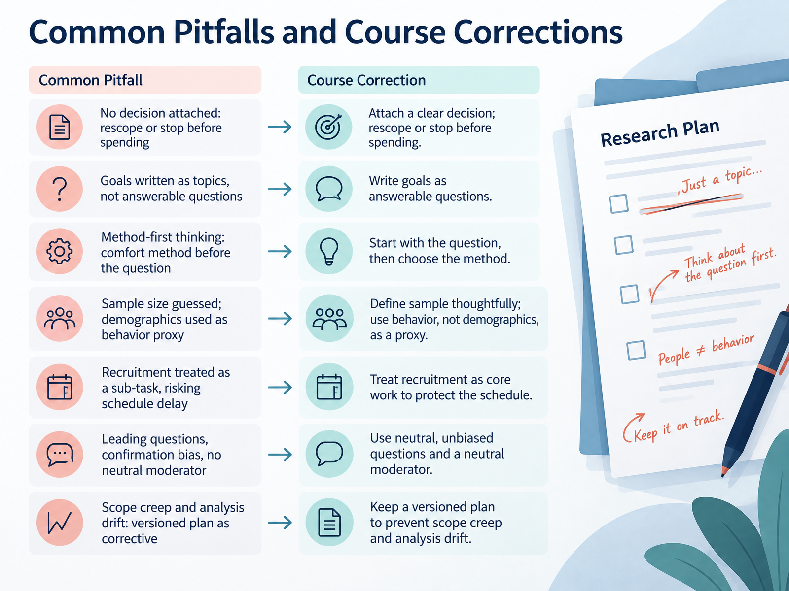 Common Pitfalls and Course Corrections